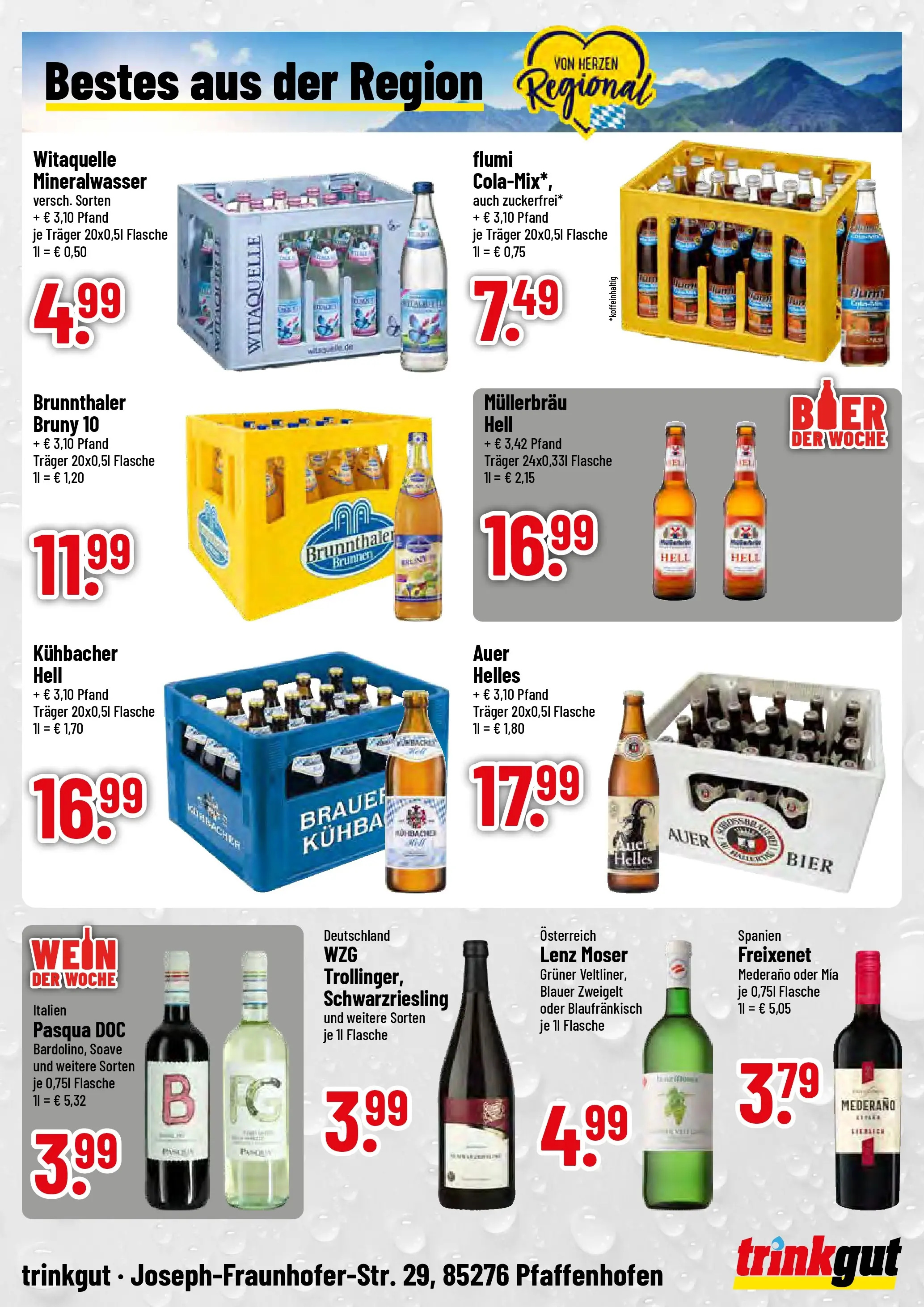 Trinkgut Prospekt Pfaffenhofen/Ilm	 (ab 05.04.2026) » Angebote online | Seite: 4 | Produkte: Freixenet, Bier, Mineralwasser, Wein