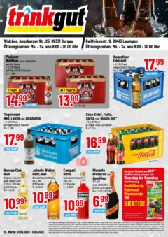 Trinkgut Prospekt Burgau	 ab 05.04.2026 gültig