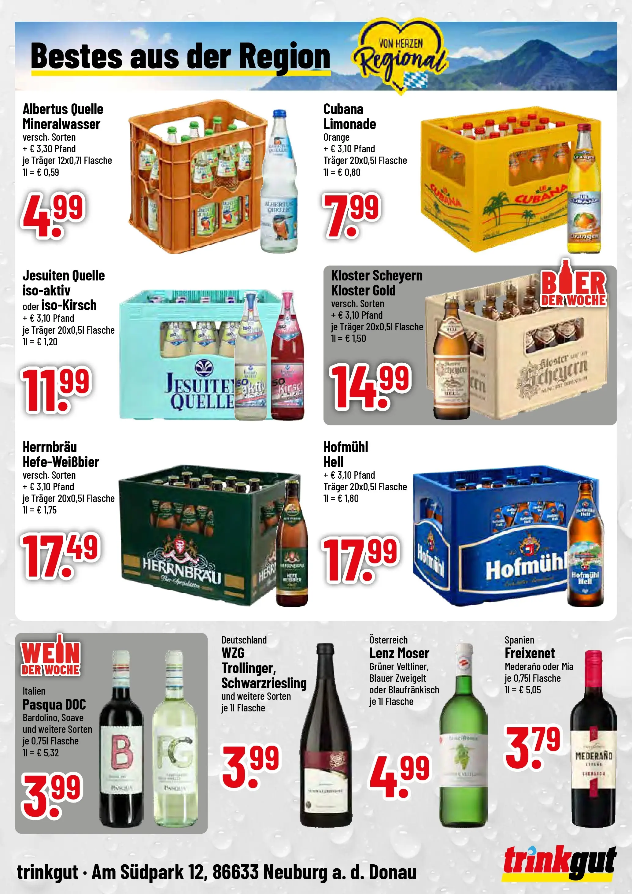 Trinkgut Prospekt Neuburg An Der Donau	 (ab 05.04.2026) » Angebote online | Seite: 4 | Produkte: Freixenet, Limonade, Mineralwasser, Wein
