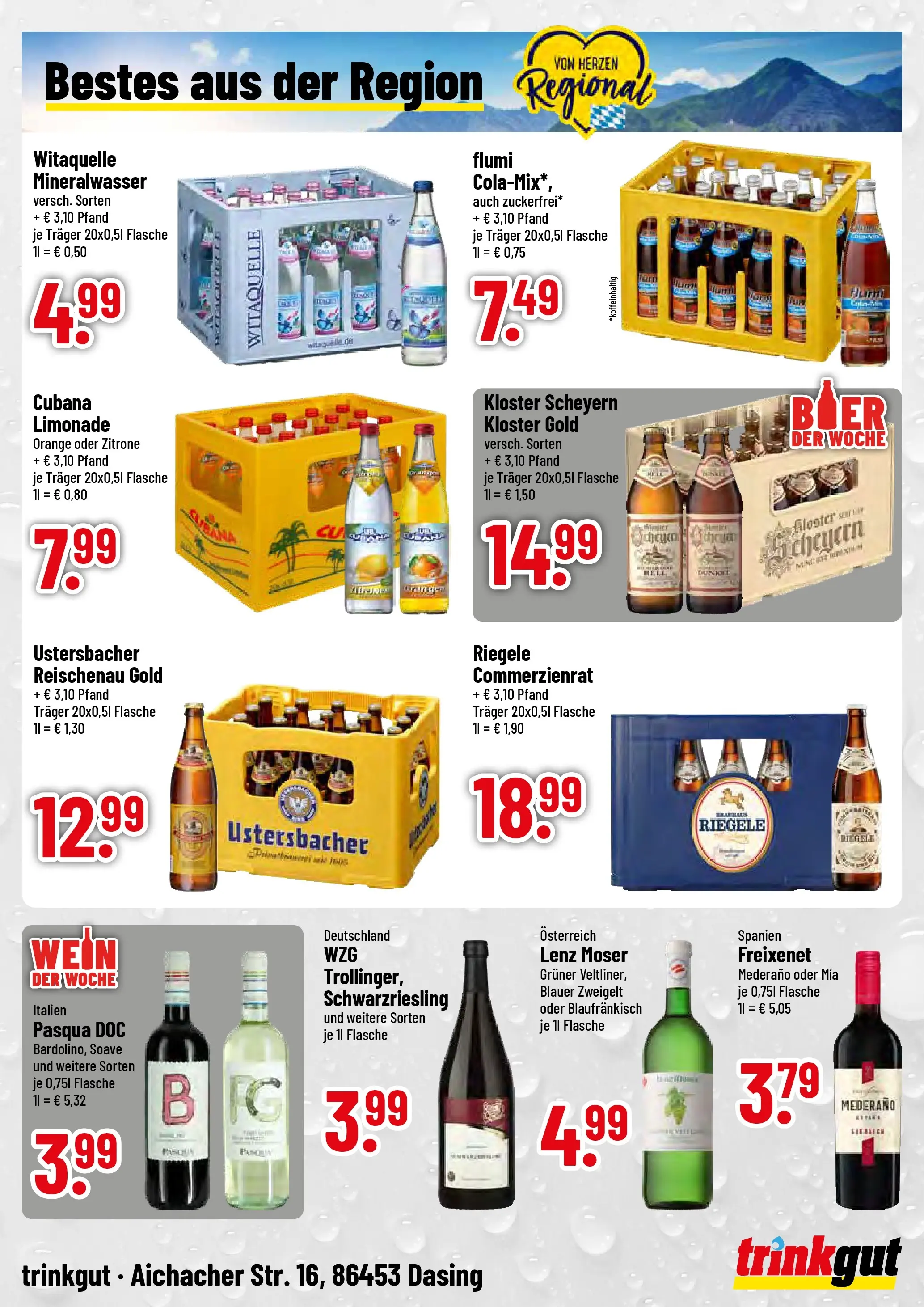Trinkgut Prospekt Dasing	 (ab 05.04.2026) » Angebote online | Seite: 4 | Produkte: Freixenet, Bier, Limonade, Zitrone