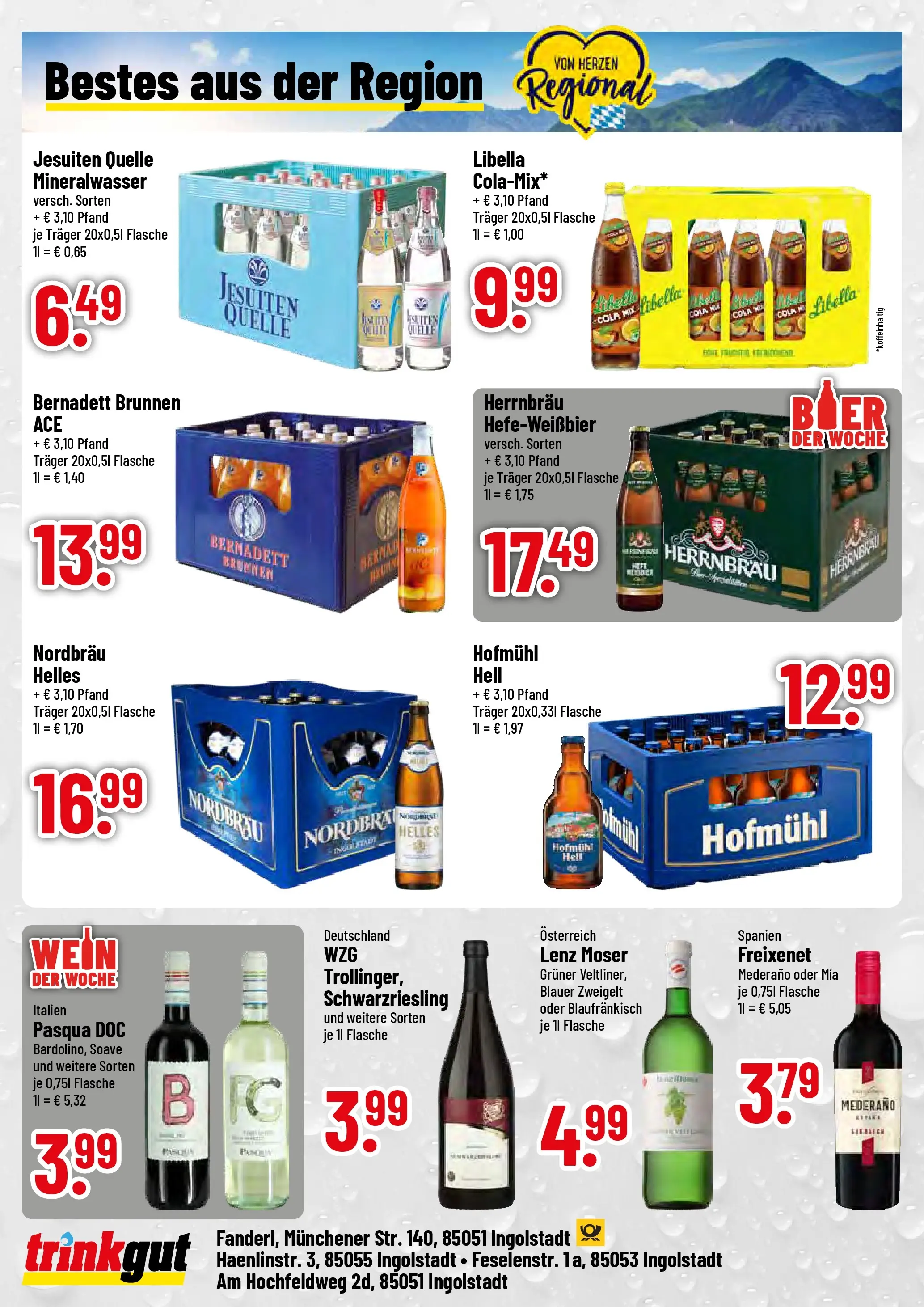 Trinkgut Prospekt Ingolstadt	 (ab 05.04.2026) » Angebote online | Seite: 4 | Produkte: Cola, Freixenet, Mineralwasser, Wein
