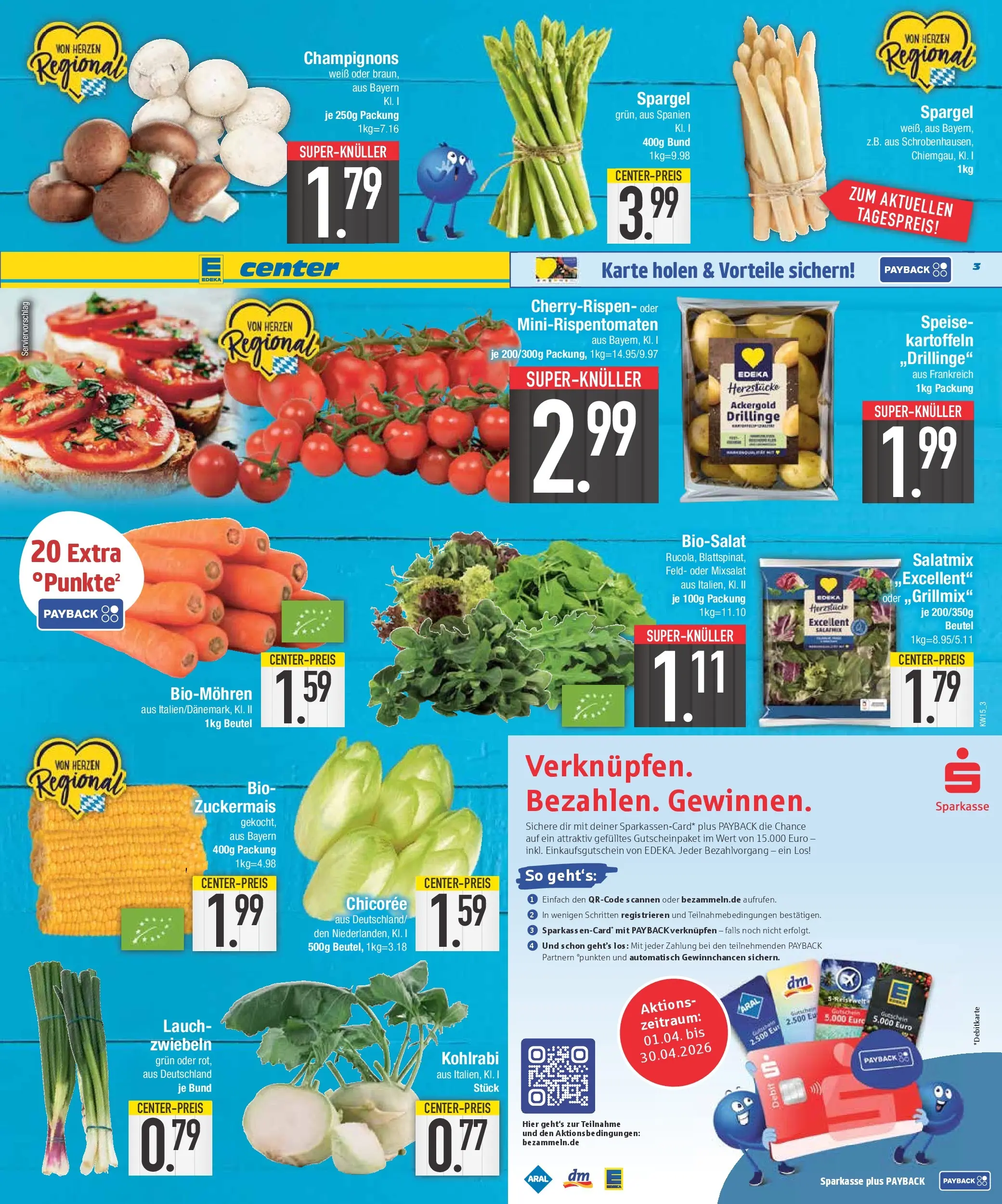 Edeka prospekt Augsburg-Göggingen	 (ab 05.04.2026) » Angebote Online | Seite: 3 | Produkte: Kohlrabi, Spargel, Kartoffeln, Zwiebeln