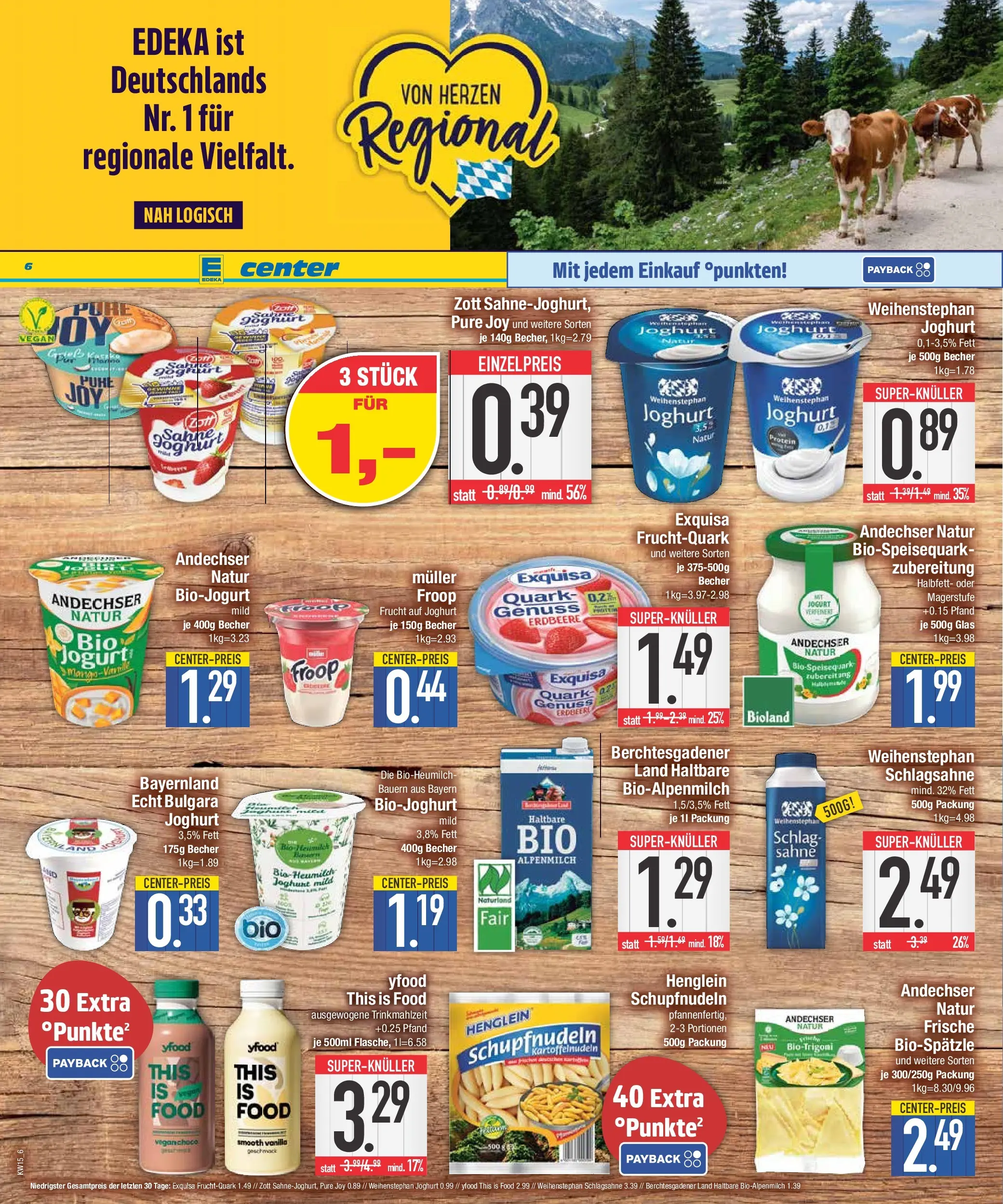 Edeka prospekt Augsburg-Göggingen	 (ab 05.04.2026) » Angebote Online | Seite: 6 | Produkte: Froop, Quark, Joghurt, Exquisa