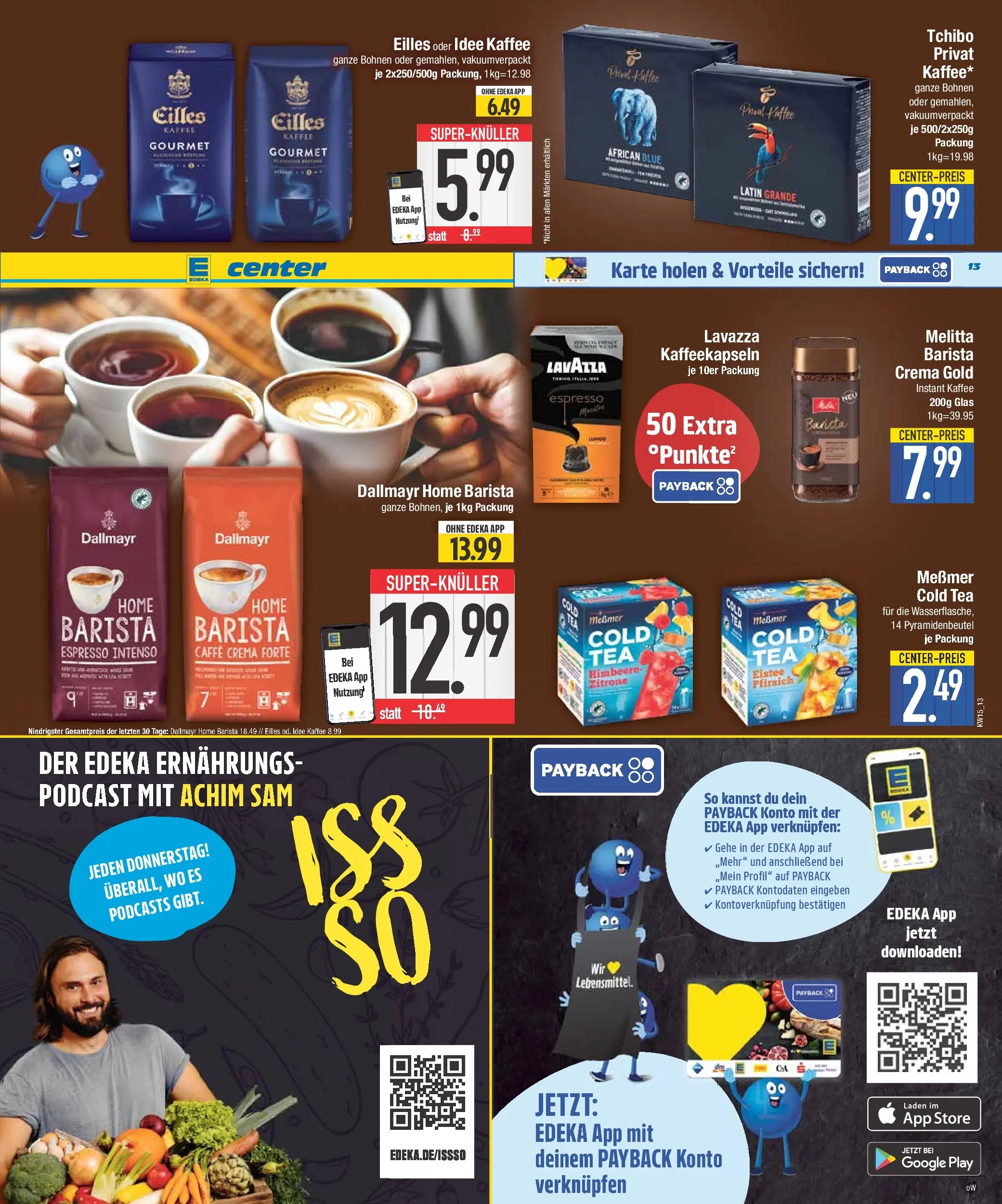 Edeka prospekt Piding	 (ab 05.04.2026) » Angebote Online | Seite: 13 | Produkte: Idee kaffee, Messmer, Zitrone, Himbeere