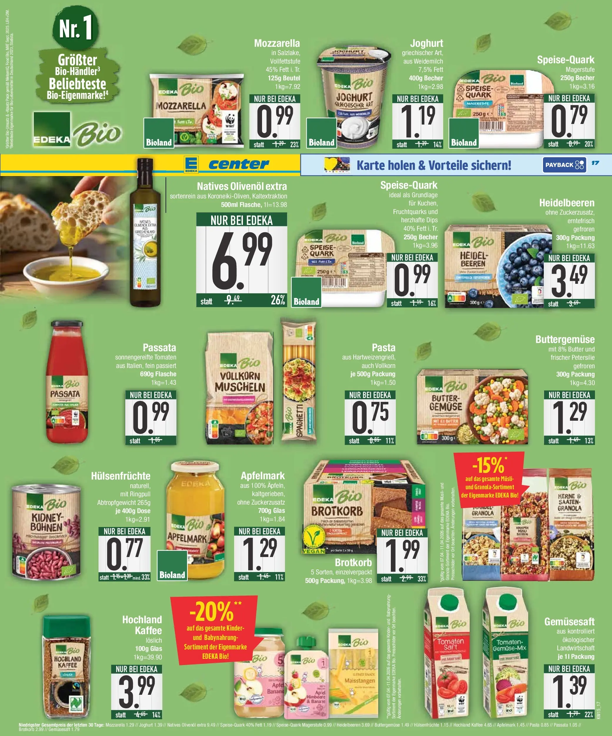 Edeka prospekt Augsburg-Göggingen	 (ab 05.04.2026) » Angebote Online | Seite: 21 | Produkte: Butter, Apple, Babynahrung, Himbeere