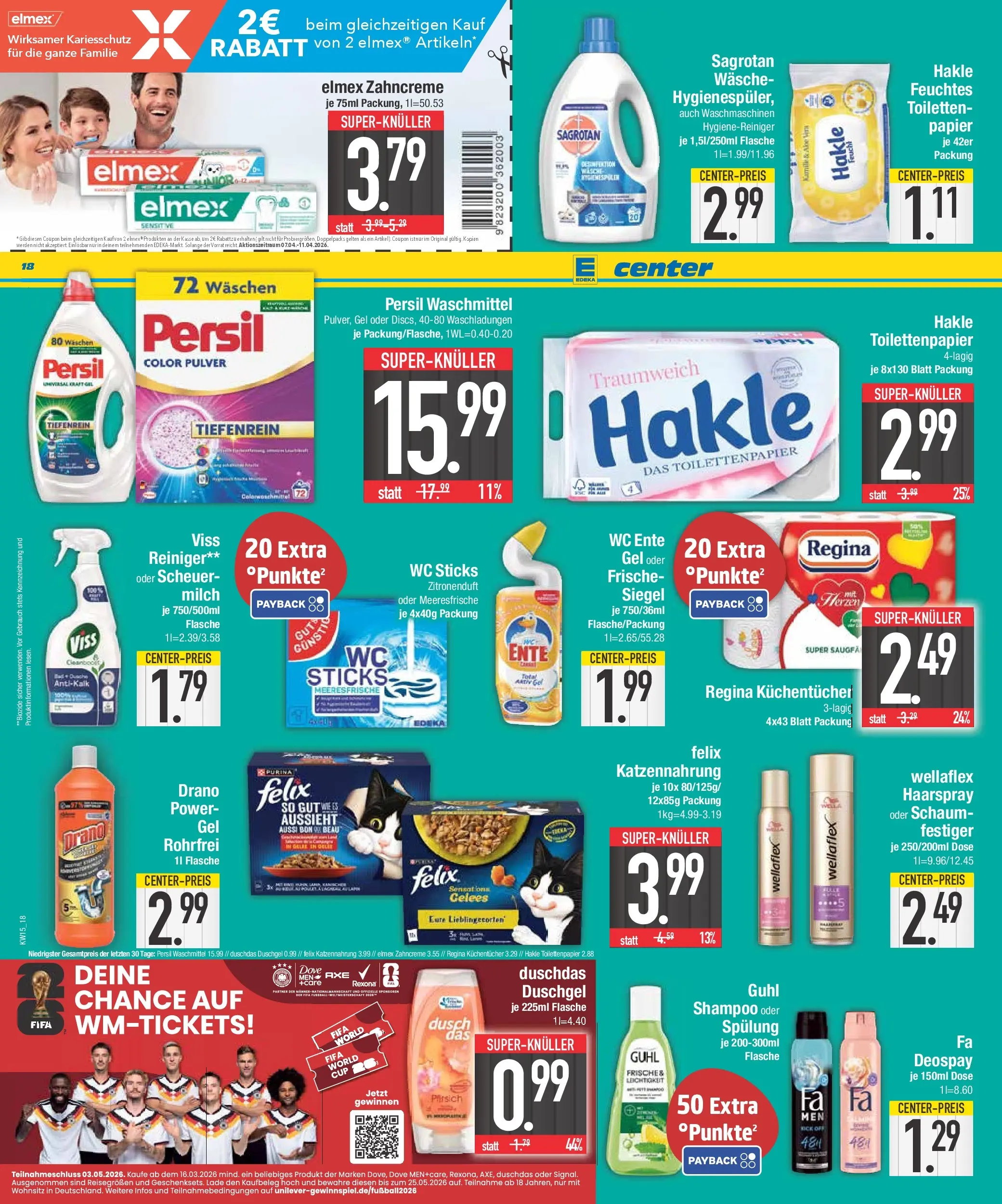 Edeka prospekt Augsburg-Göggingen	 (ab 05.04.2026) » Angebote Online | Seite: 22 | Produkte: Shampoo, Deodorant, Pfirsich, Toilettenpapier