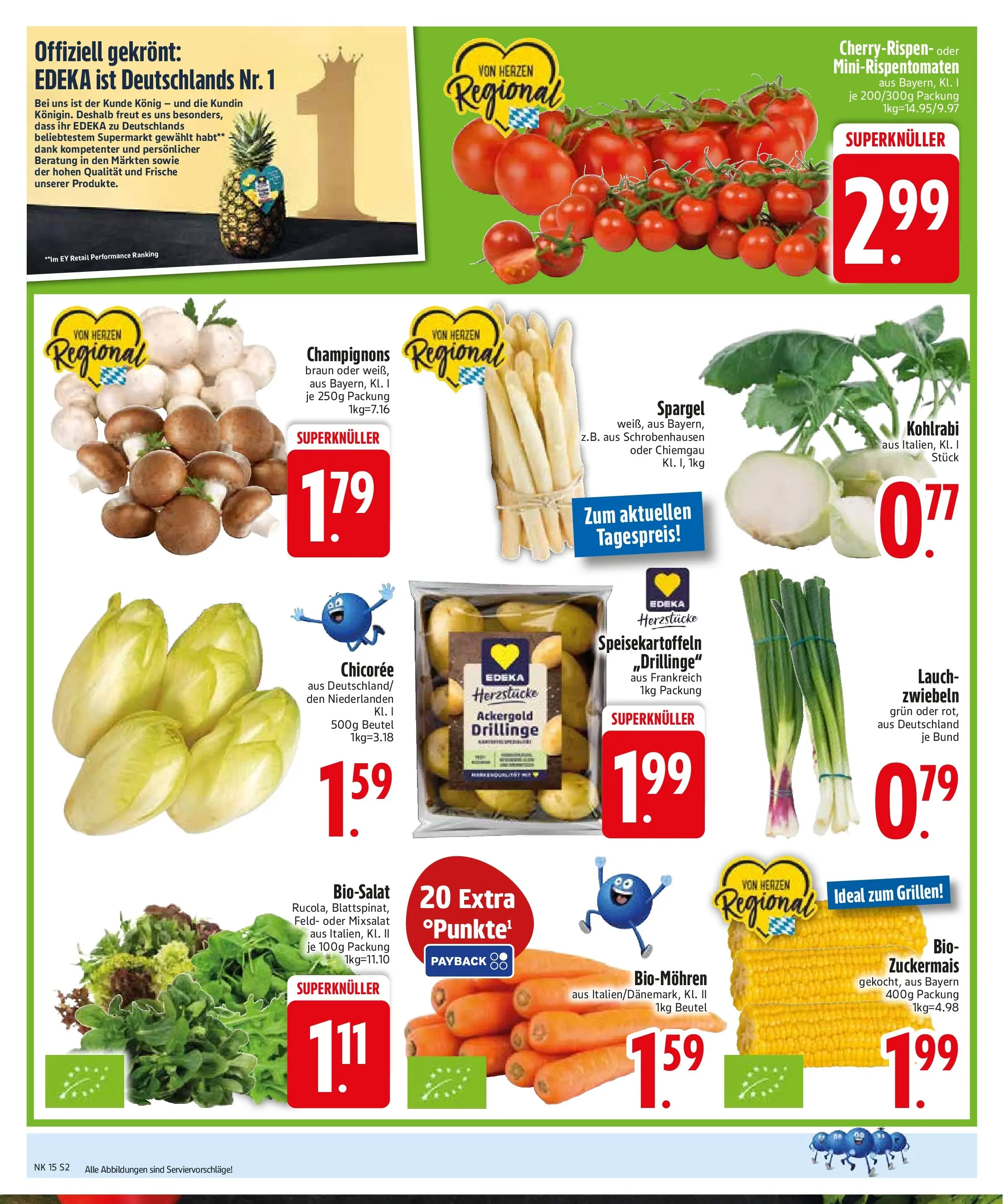 Edeka prospekt Zwiesel	 (ab 05.04.2026) » Angebote Online | Seite: 4 | Produkte: Kohlrabi, Spargel, Champignons, Zwiebeln