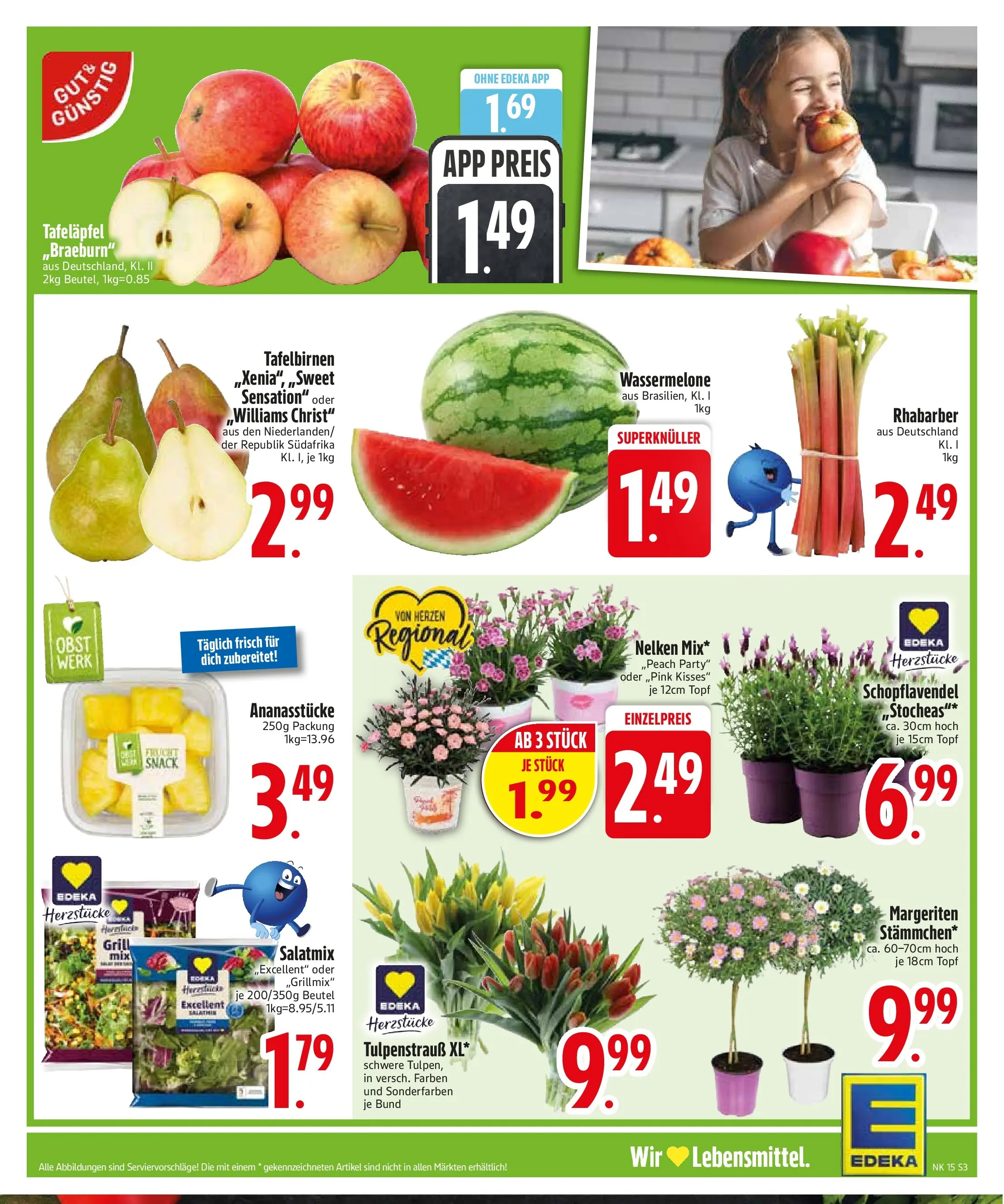 Edeka prospekt Zwiesel	 (ab 05.04.2026) » Angebote Online | Seite: 5 | Produkte: Grill, Obst, Wassermelone, Rhabarber
