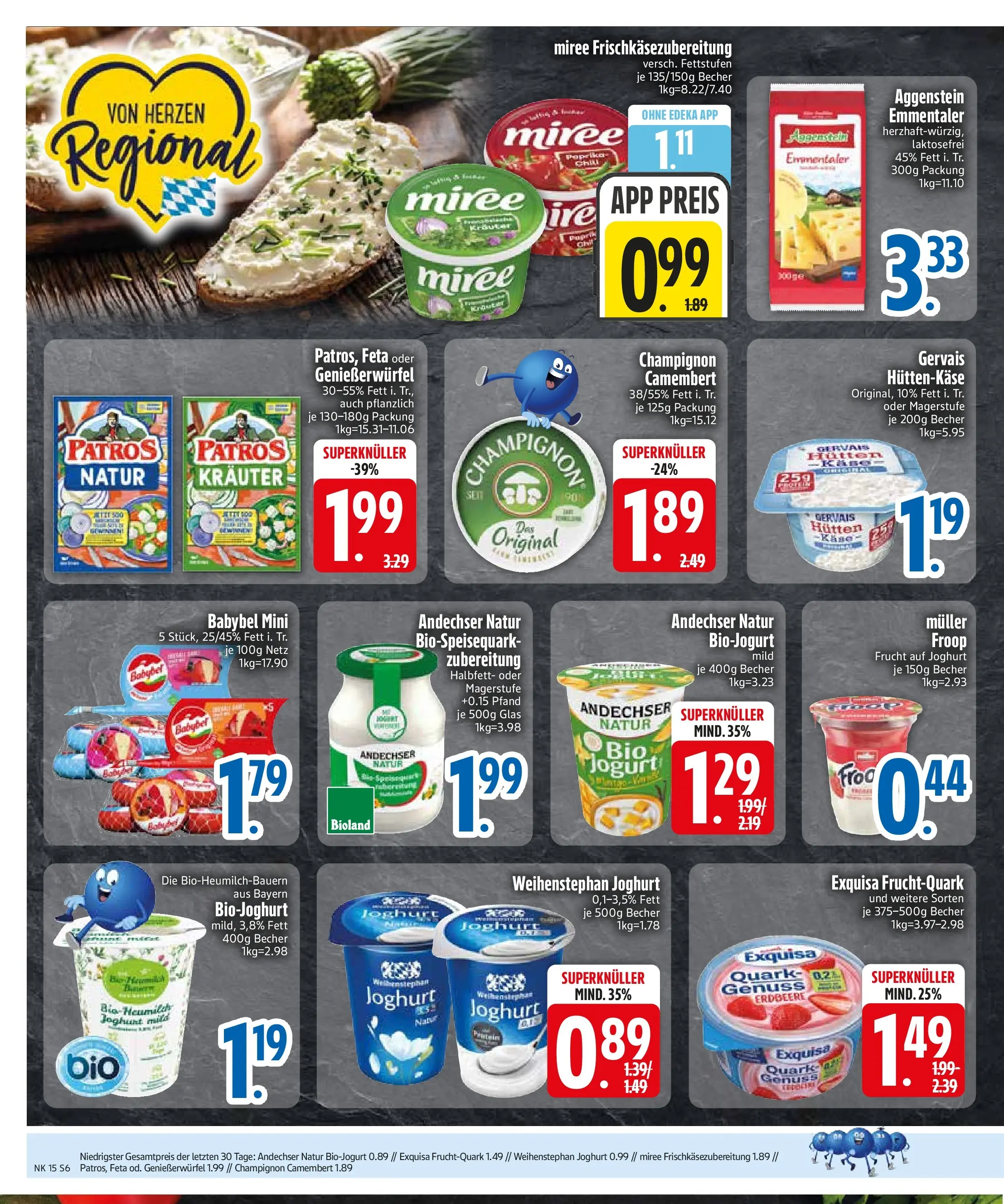 Edeka prospekt Zwiesel	 (ab 05.04.2026) » Angebote Online | Seite: 8 | Produkte: Quark, Patros, Babybel, Hüttenkäse