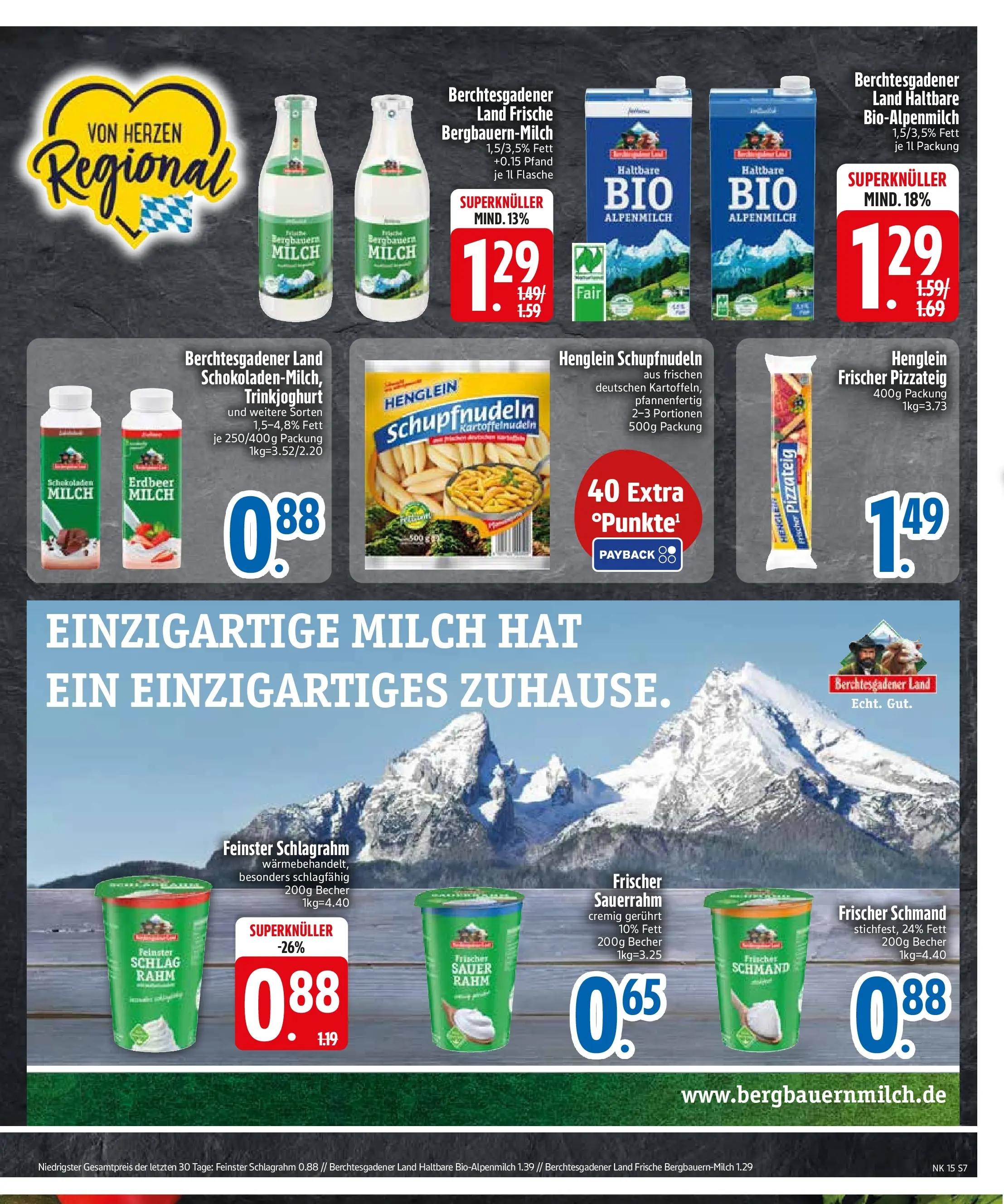 Edeka prospekt Zwiesel	 (ab 05.04.2026) » Angebote Online | Seite: 9 | Produkte: Milch, Trinkjoghurt, Pizza, Sauerrahm