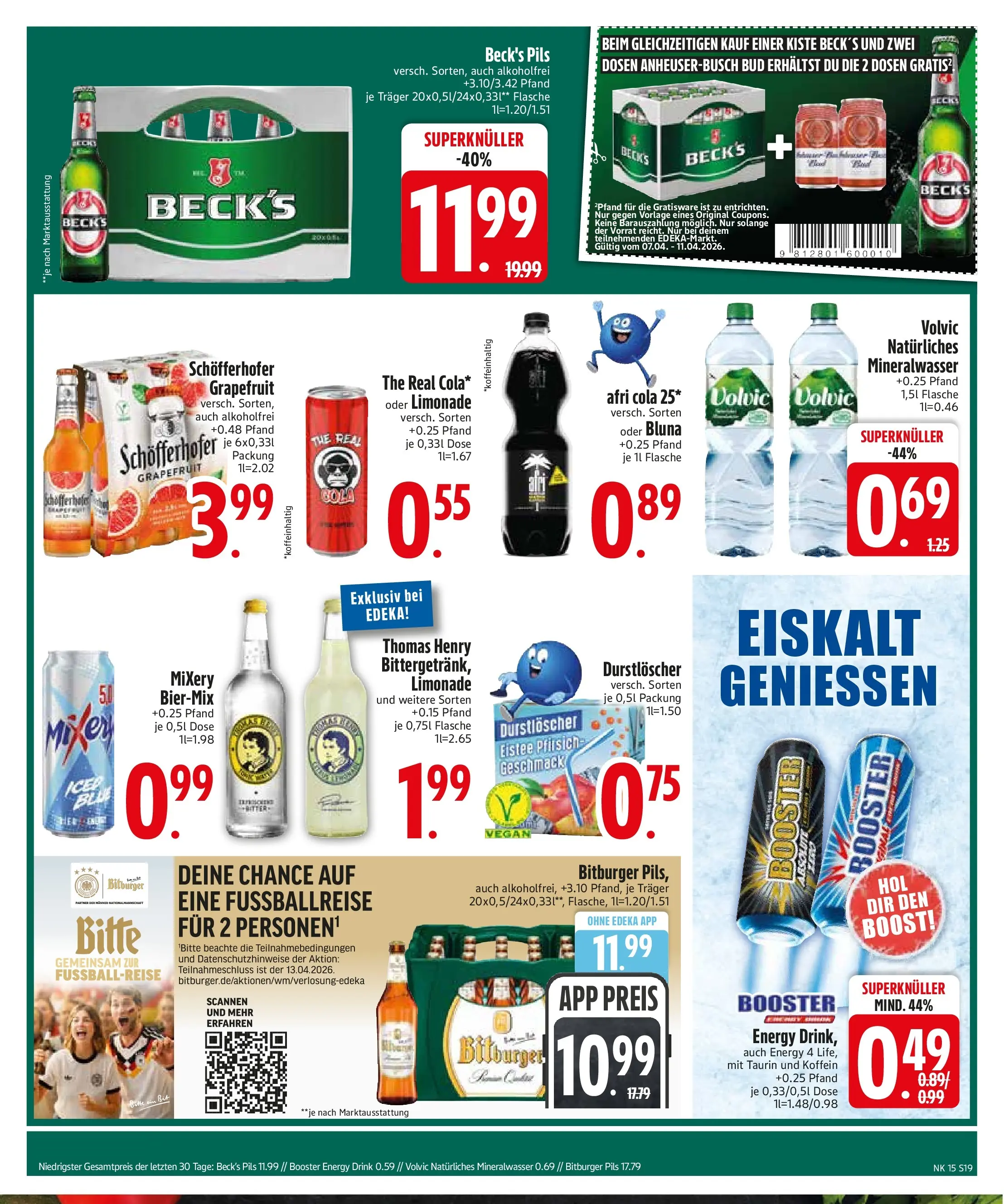 Edeka prospekt Zwiesel	 (ab 05.04.2026) » Angebote Online | Seite: 21 | Produkte: Energy, Limonade, Grapefruit, Radler