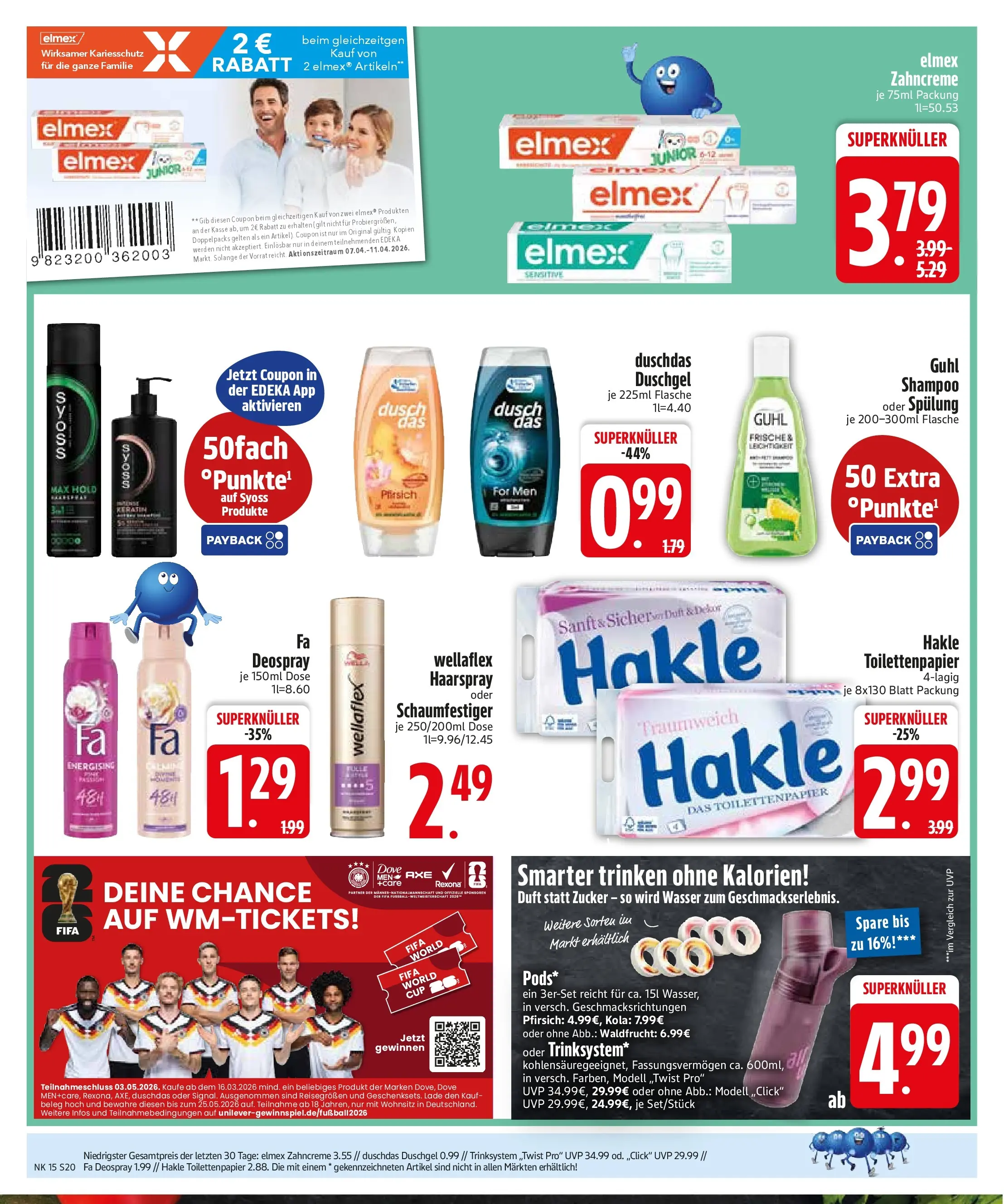 Edeka prospekt Zwiesel	 (ab 05.04.2026) » Angebote Online | Seite: 22 | Produkte: Shampoo, Spülung, Pfirsich, Toilettenpapier