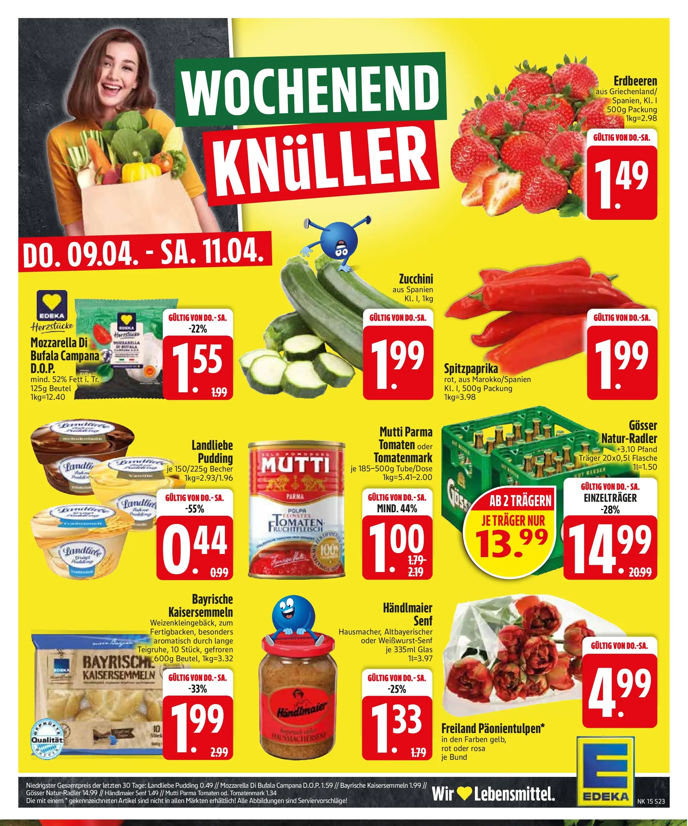 Edeka prospekt Zwiesel	 (ab 05.04.2026) » Angebote Online | Seite: 25 | Produkte: Mozzarella, Tomaten, Pudding, Erdbeeren