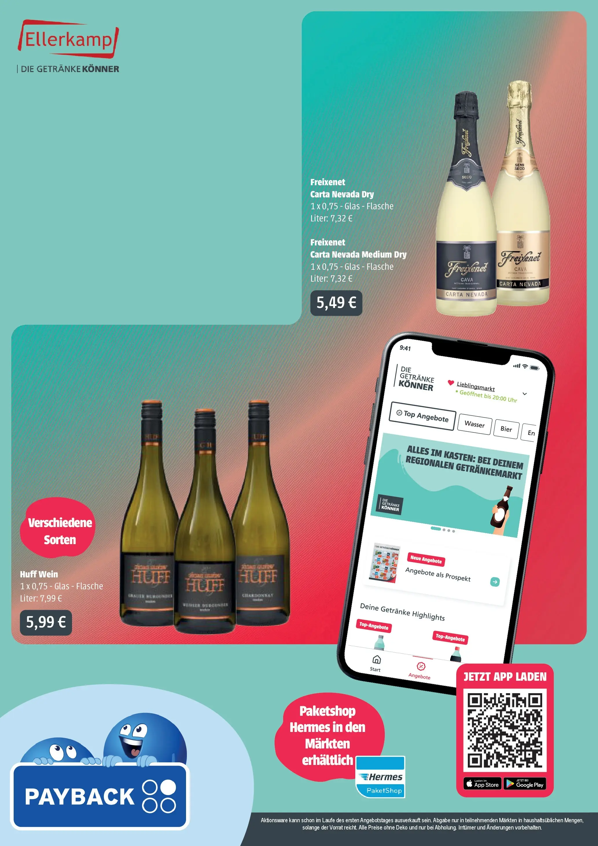 Angebote - Getränke Ellerkamp: Getränkeangebote (ab 05.04.2026) zum Blättern | Seite: 4 | Produkte: Top, Freixenet, Bier, Wein