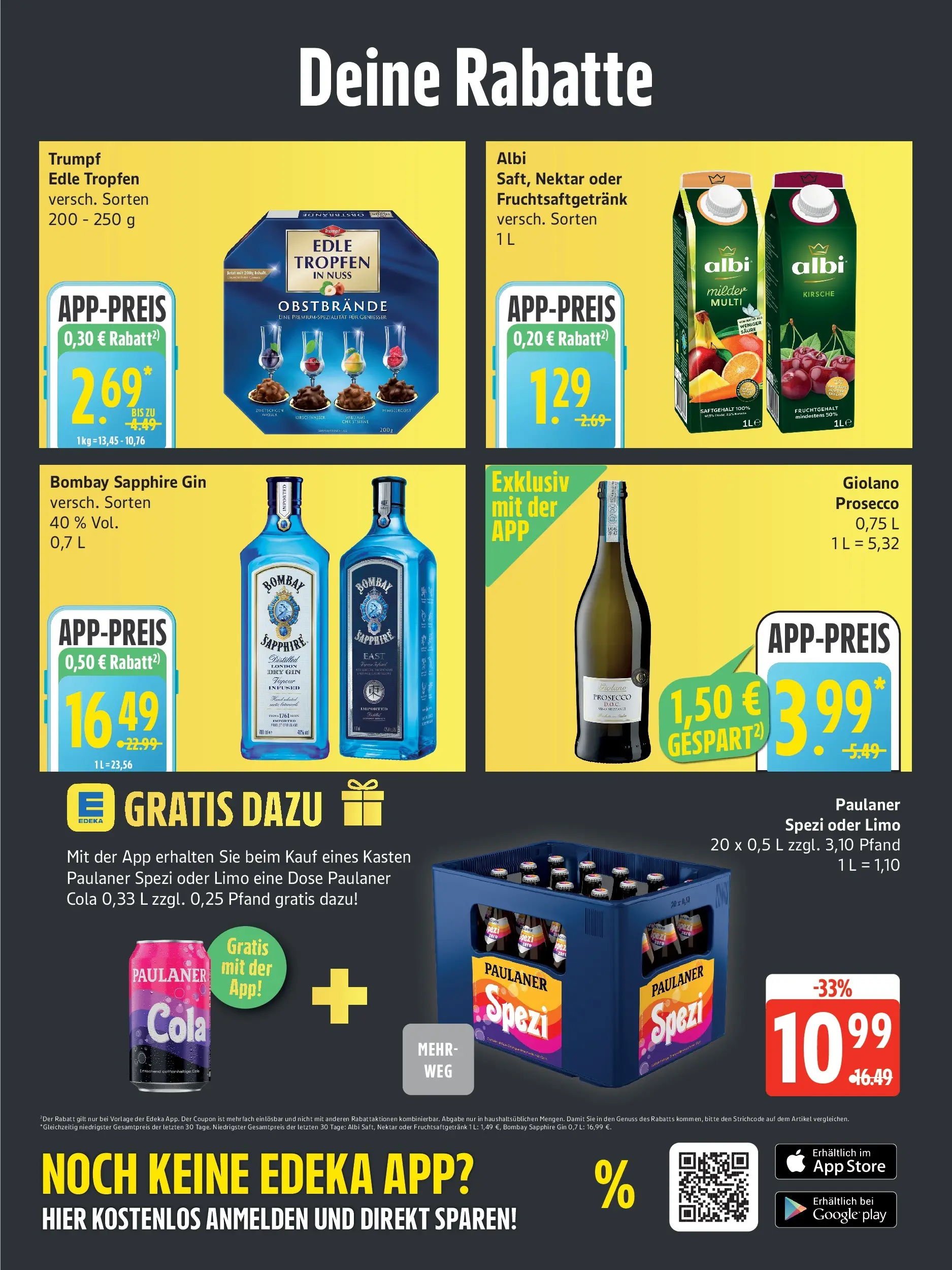 Edeka prospekt Rostock	 (ab 05.04.2026) » Angebote Online | Seite: 3 | Produkte: Cola, Paulaner spezi, Gin, Paulaner