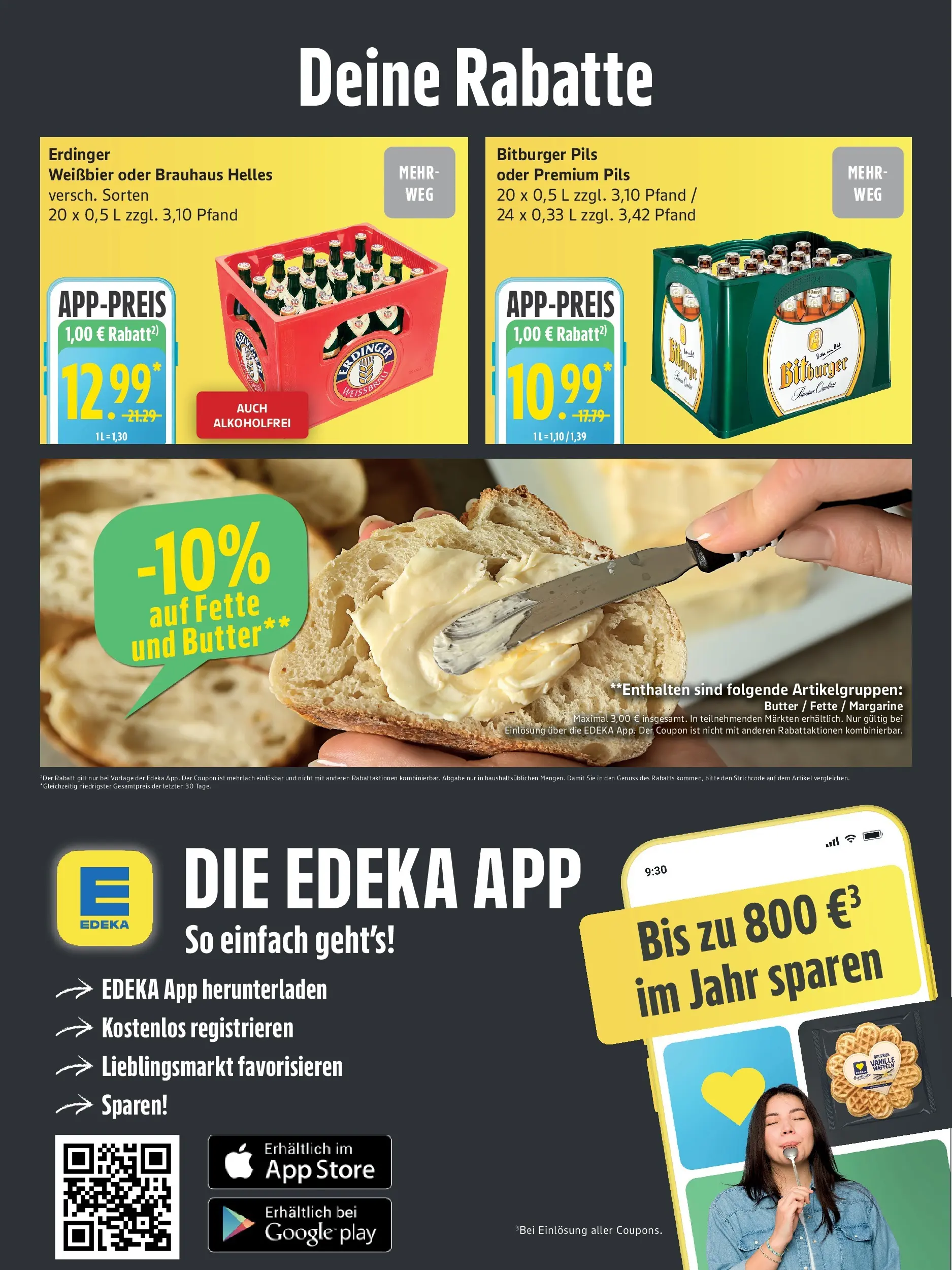 Edeka prospekt Neu Wulmstorf	 (ab 05.04.2026) » Angebote Online | Seite: 4 | Produkte: Bitburger, Margarine, Butter, Weißbier