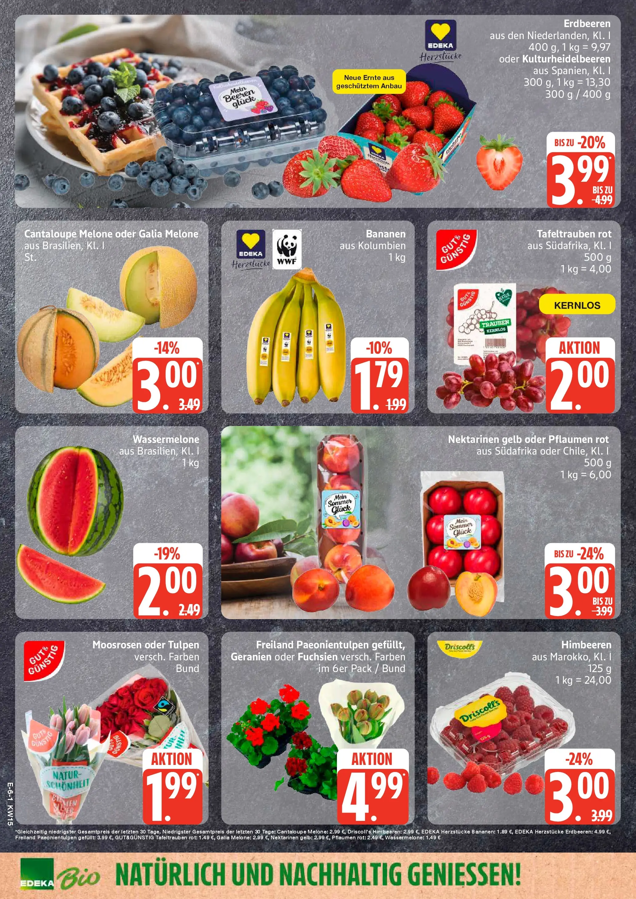 Edeka prospekt Hamburg	 (ab 05.04.2026) » Angebote Online | Seite: 6 | Produkte: Himbeeren, Geranien, Melone, Erdbeeren