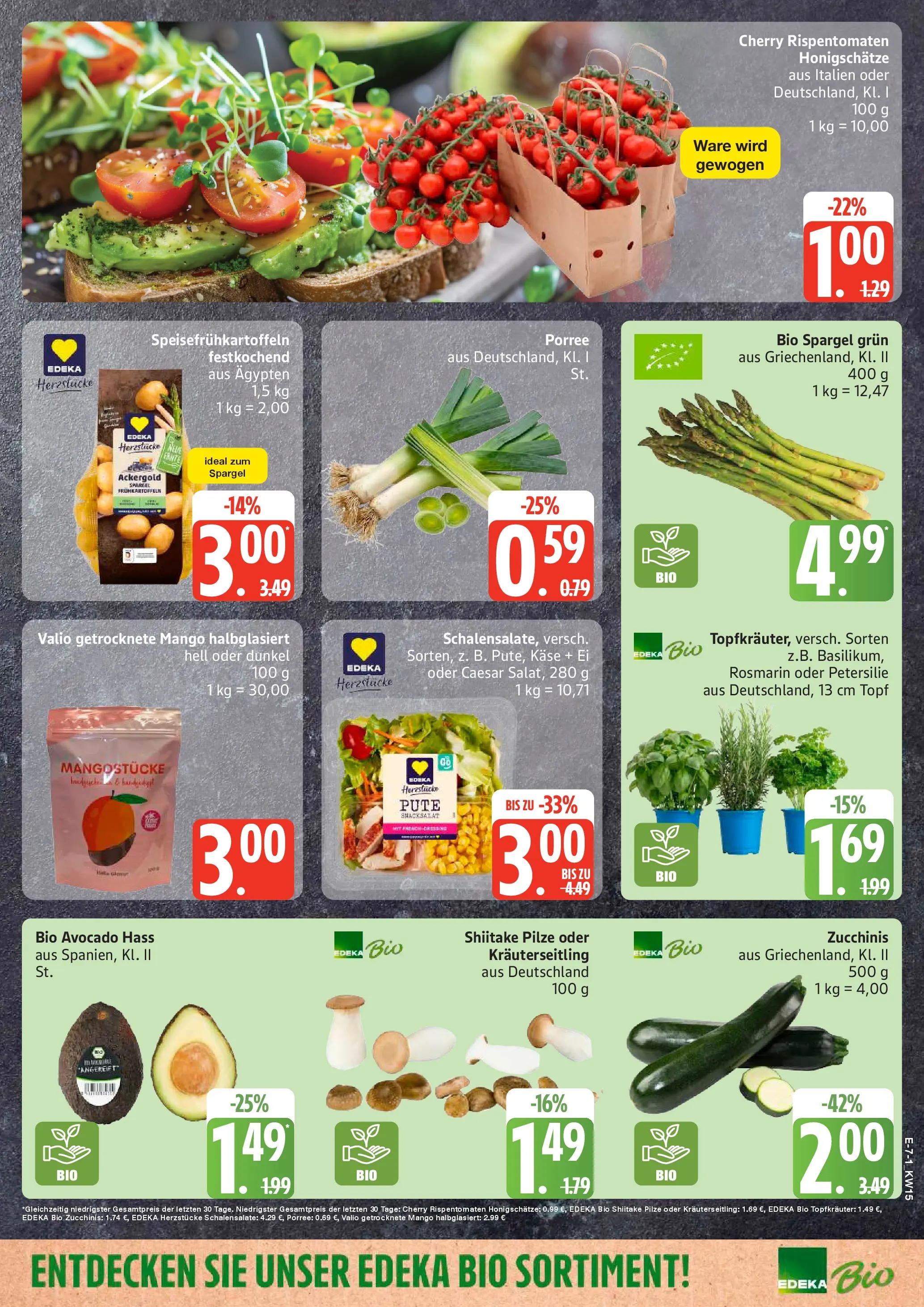 Edeka prospekt Hamburg	 (ab 05.04.2026) » Angebote Online | Seite: 7 | Produkte: Käse, Avocado, Mango, Zucchini