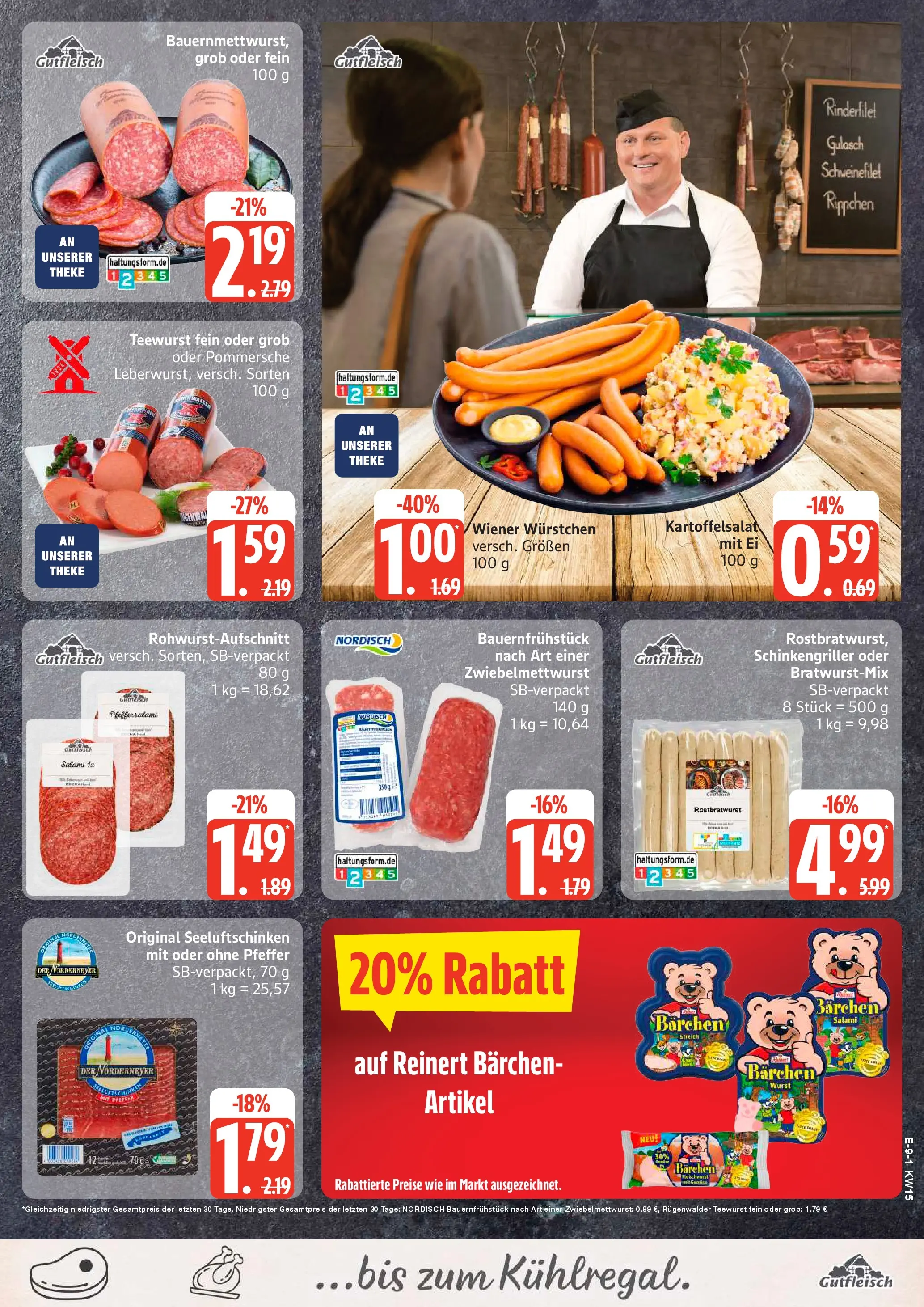 Edeka prospekt Hamburg	 (ab 05.04.2026) » Angebote Online | Seite: 9 | Produkte: Theke, Schweinefilet, Gulasch, Salami