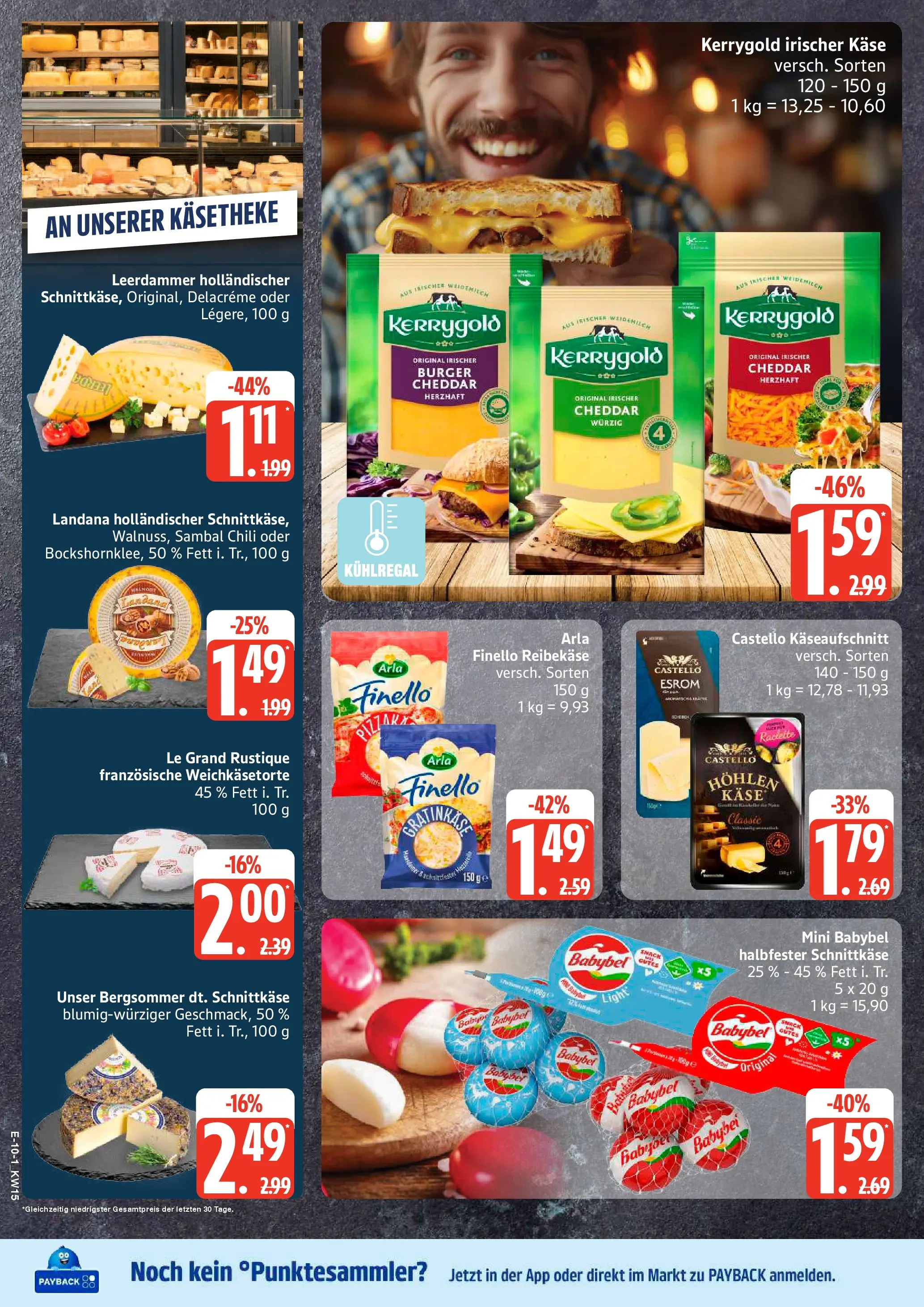 Edeka prospekt Hamburg	 (ab 05.04.2026) » Angebote Online | Seite: 10 | Produkte: Leerdammer, Babybel, Raclette, Reibekase