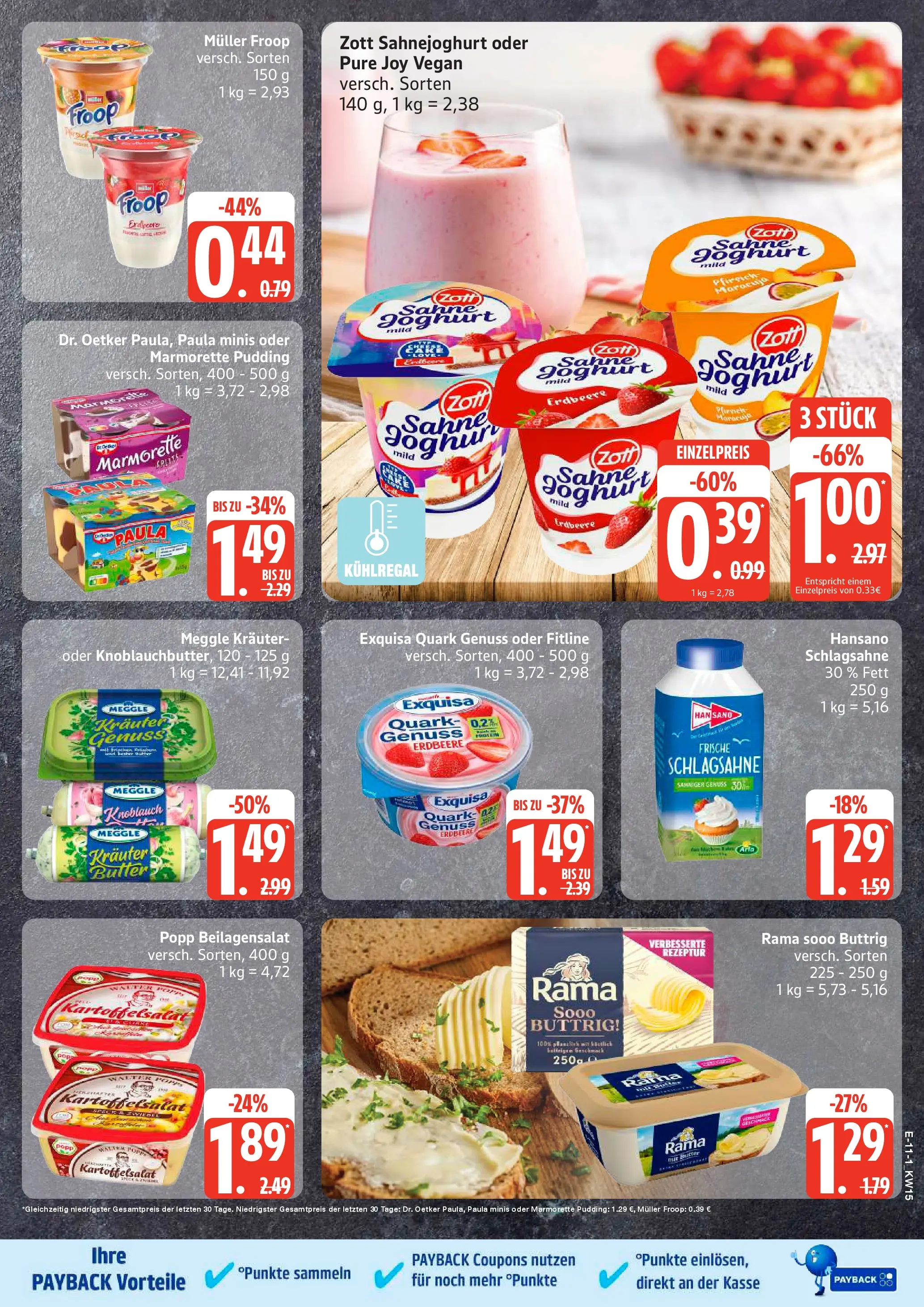 Edeka prospekt Hamburg	 (ab 05.04.2026) » Angebote Online | Seite: 11 | Produkte: Froop, Rama, Joghurt, Exquisa