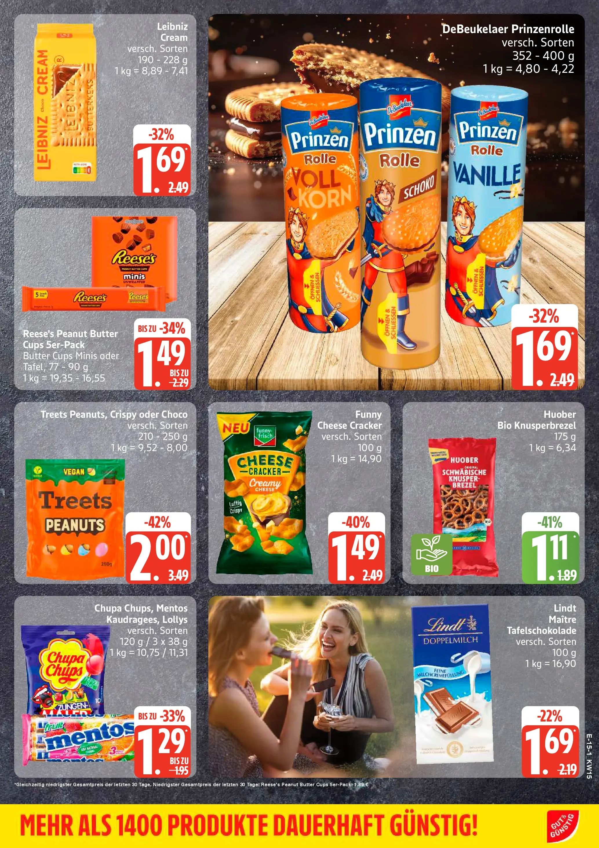 Edeka prospekt Hamburg	 (ab 05.04.2026) » Angebote Online | Seite: 15 | Produkte: Butter, Funny frisch, Lindt