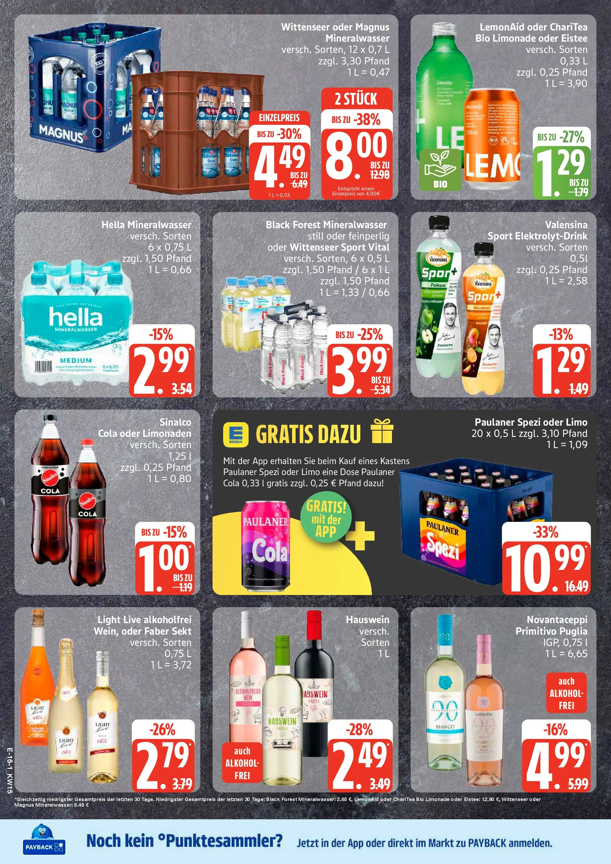 Edeka prospekt Hamburg	 (ab 05.04.2026) » Angebote Online | Seite: 16 | Produkte: Sinalco, Cola, Valensina, Hella