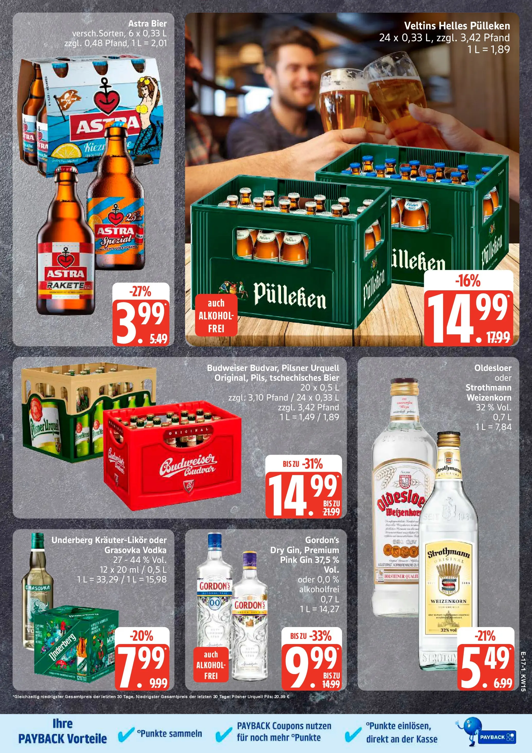 Edeka prospekt Hamburg	 (ab 05.04.2026) » Angebote Online | Seite: 17 | Produkte: Helles pulleken, Oldesloer, Vodka, Gin