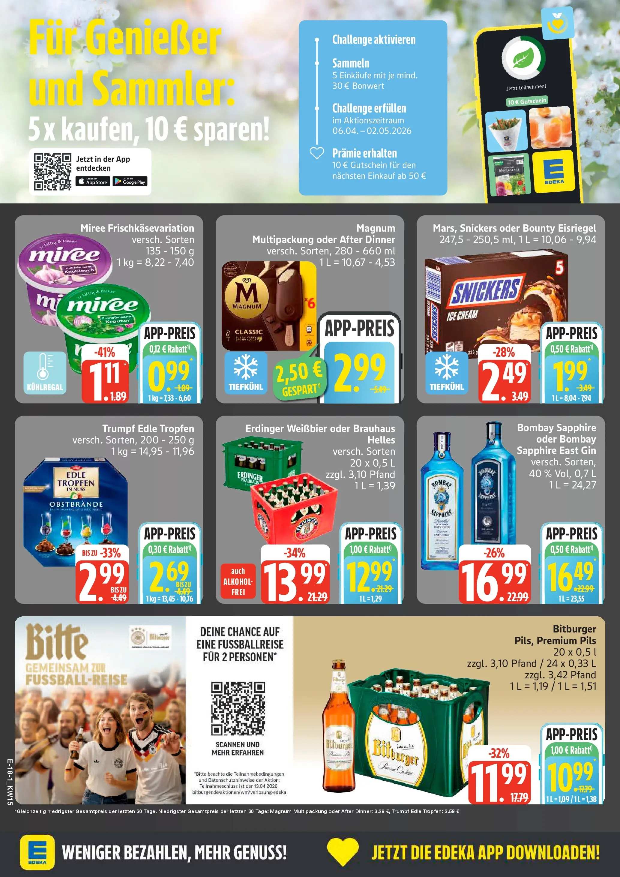 Edeka prospekt Hamburg	 (ab 05.04.2026) » Angebote Online | Seite: 18 | Produkte: Erdinger, Weißbier, Pils, Knoblauch