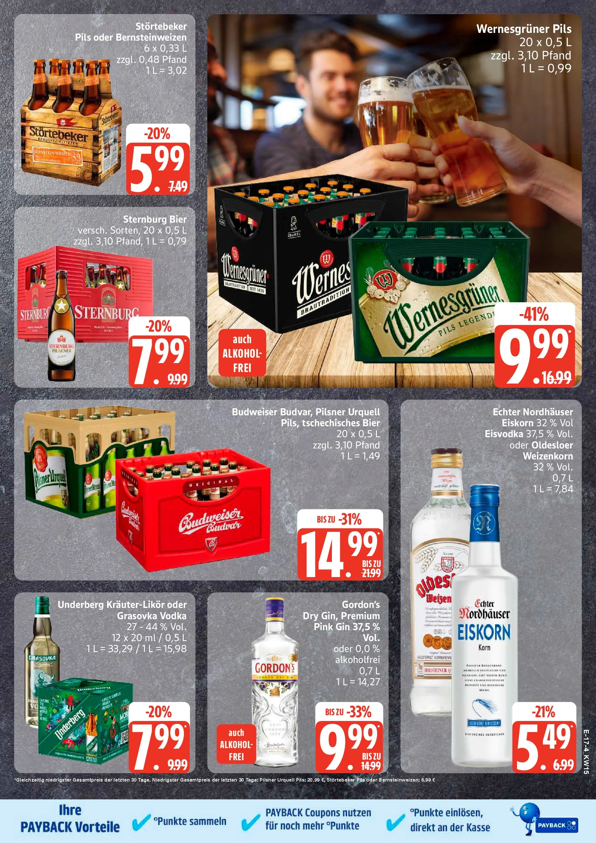 Edeka prospekt Rostock	 (ab 05.04.2026) » Angebote Online | Seite: 17 | Produkte: Bier, Pils, Oldesloer, Pilsner urquell