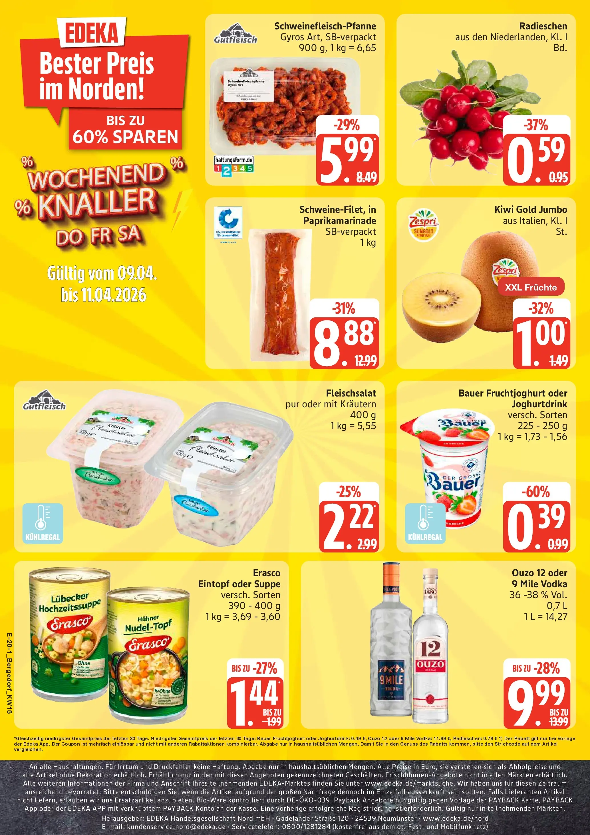 Edeka prospekt Hamburg	 (ab 05.04.2026) » Angebote Online | Seite: 20 | Produkte: Ouzo 12, Ouzo, Gyros, Vodka