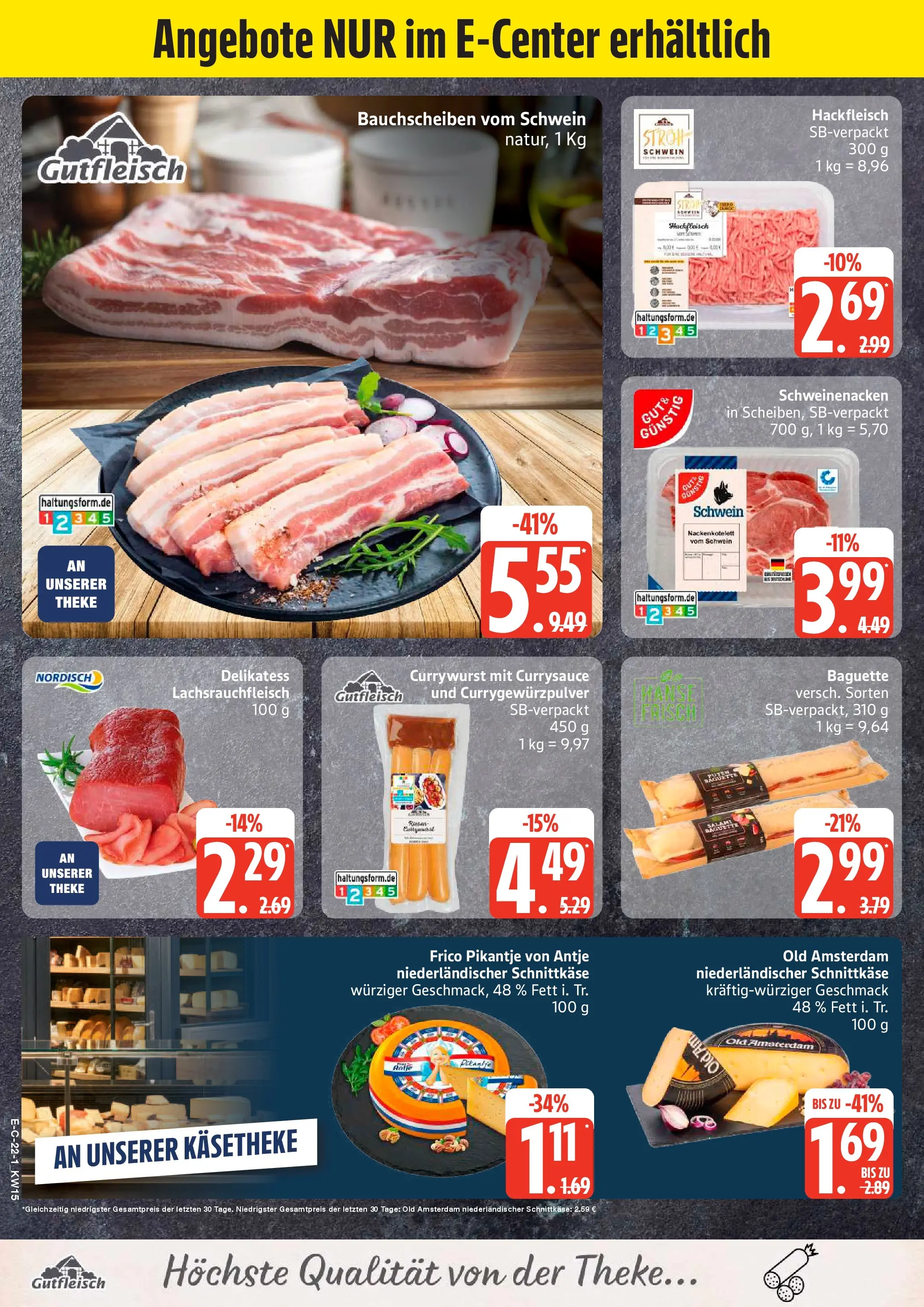 Edeka prospekt Hamburg	 (ab 05.04.2026) » Angebote Online | Seite: 22 | Produkte: Theke, Schweinenacken, Baguette, Hackfleisch