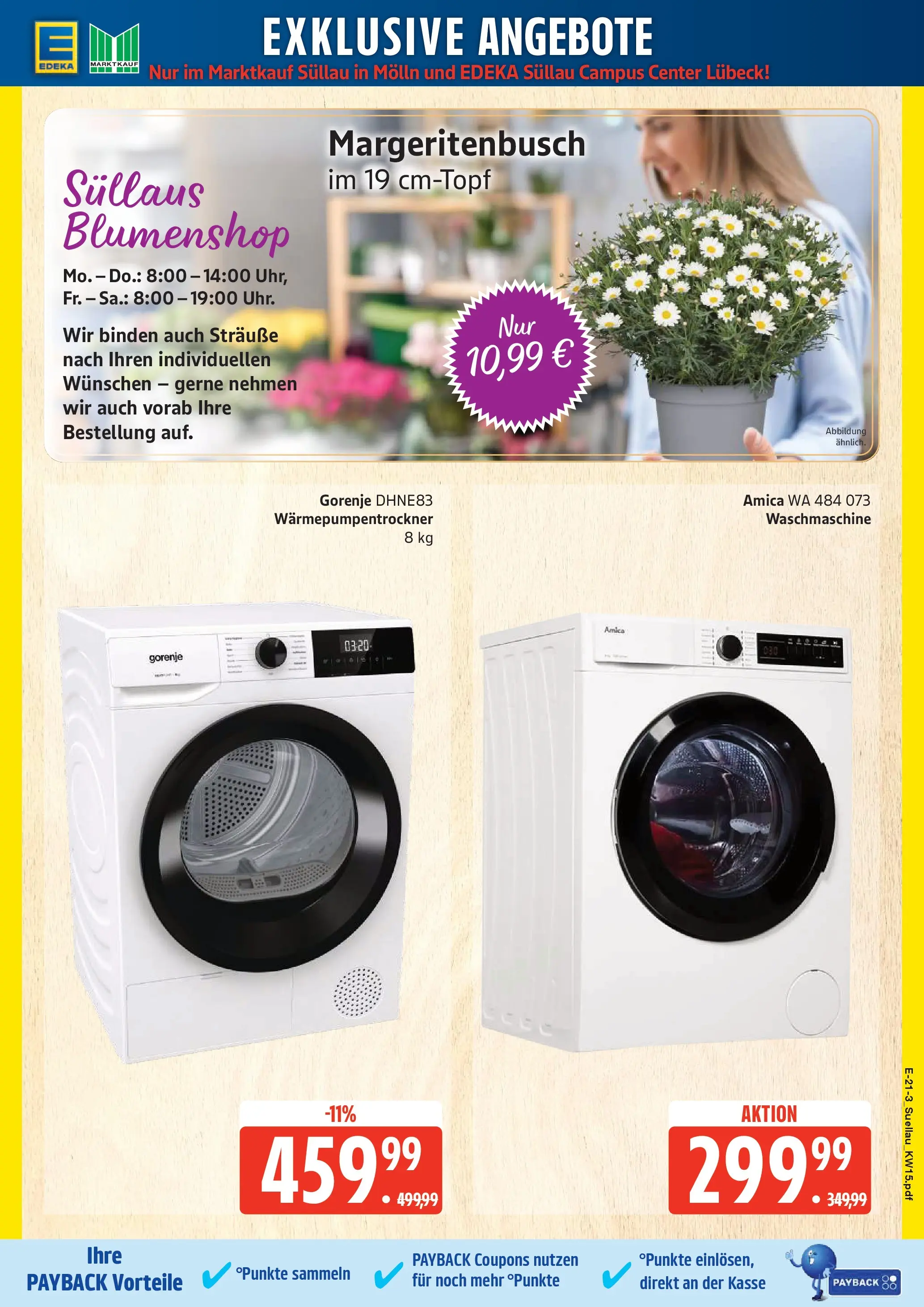 Edeka prospekt Lübeck	 (ab 05.04.2026) » Angebote Online | Seite: 21 | Produkte: Gorenje, Waschmaschine