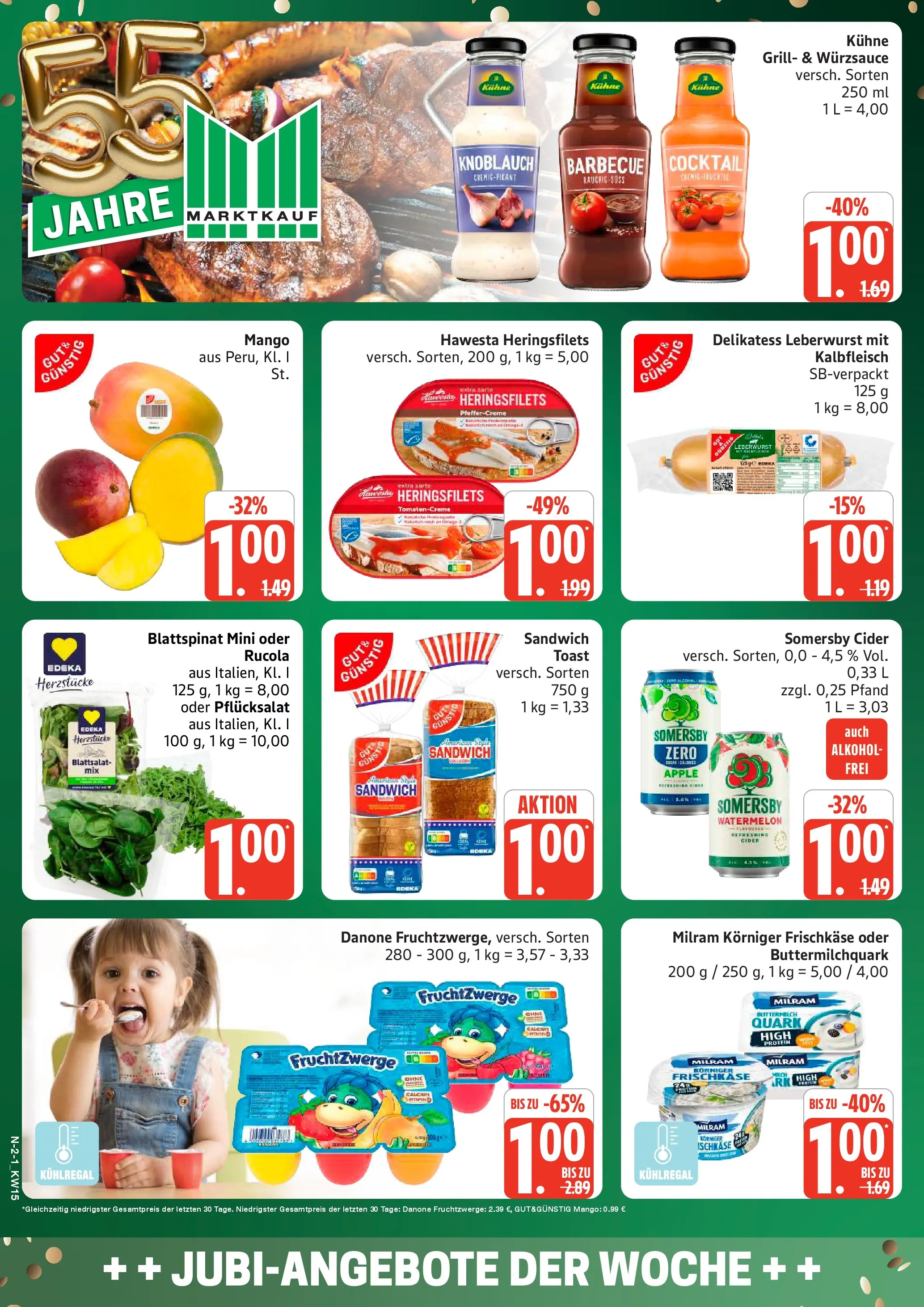 Marktkauf Prospekt Cuxhaven	 (ab 05.04.2026) » Angebote online | Seite: 2 | Produkte: Toast, Rucola, Milram, Knoblauch