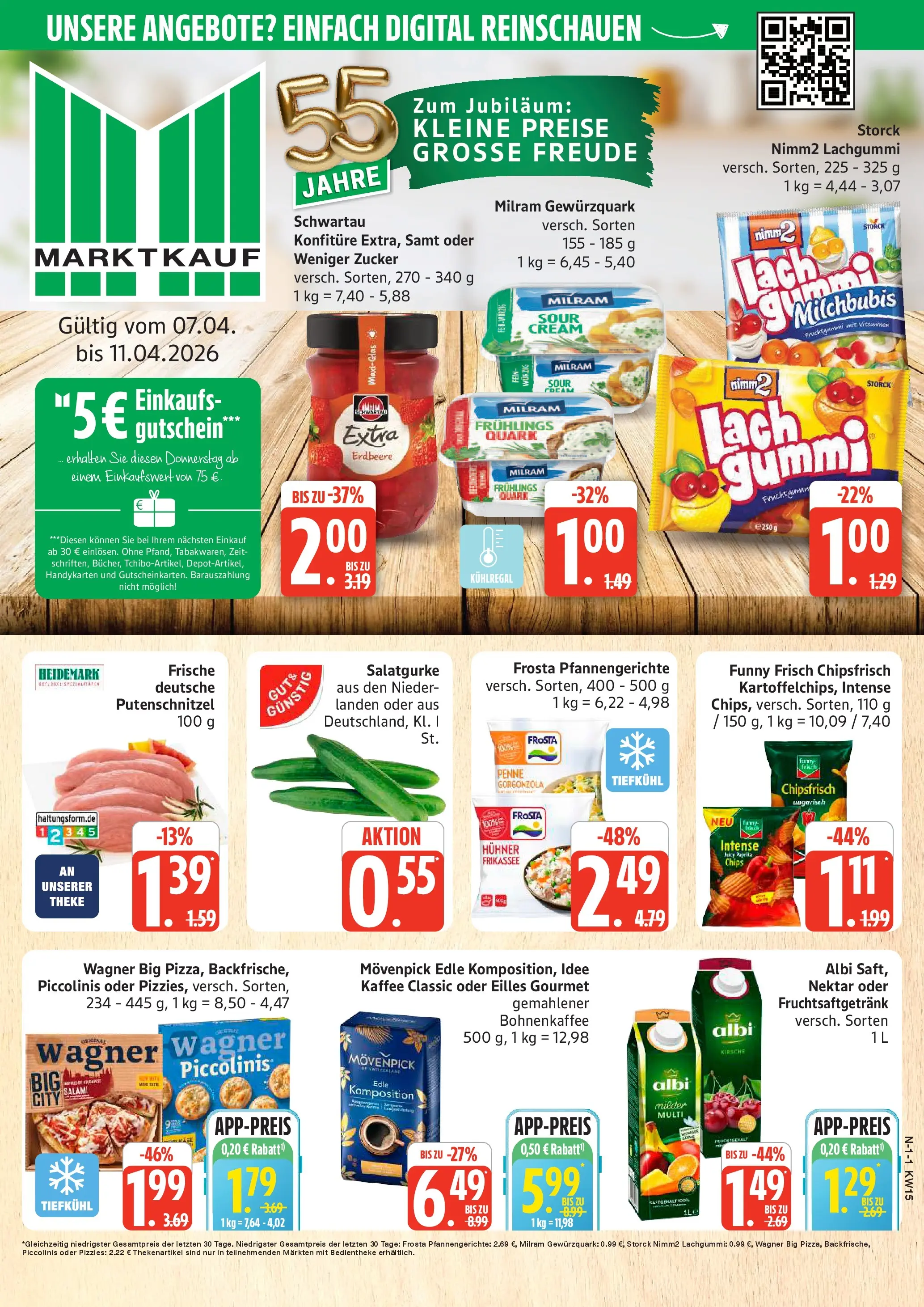 Marktkauf Prospekt Cuxhaven	 (ab 05.04.2026) » Angebote online | Seite: 1 | Produkte: Paprika, Milram, Putenschnitzel, Zucker