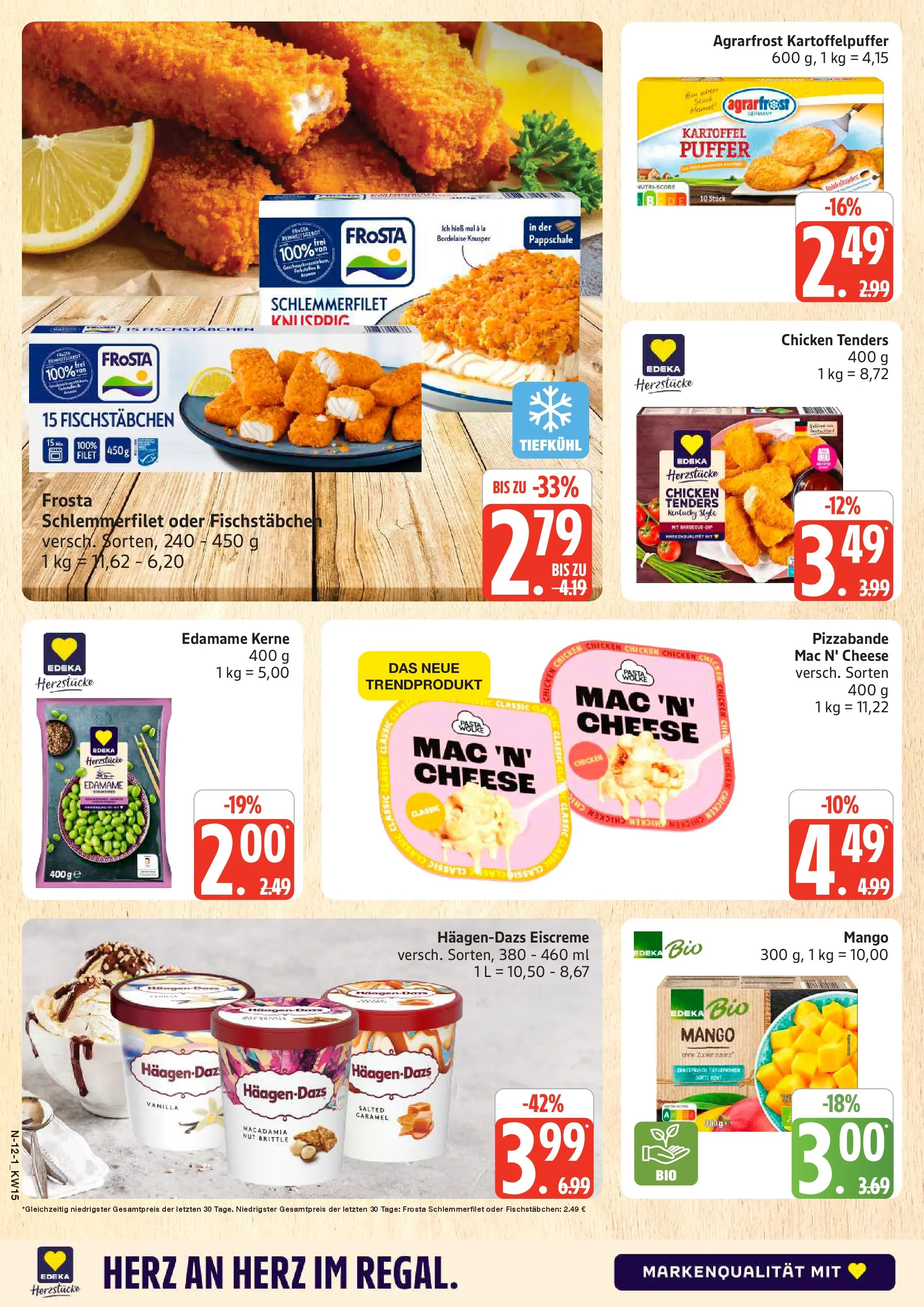 Marktkauf Prospekt Cuxhaven	 (ab 05.04.2026) » Angebote online | Seite: 12 | Produkte: Eiscreme, Frosta, Fischstabchen, Mango