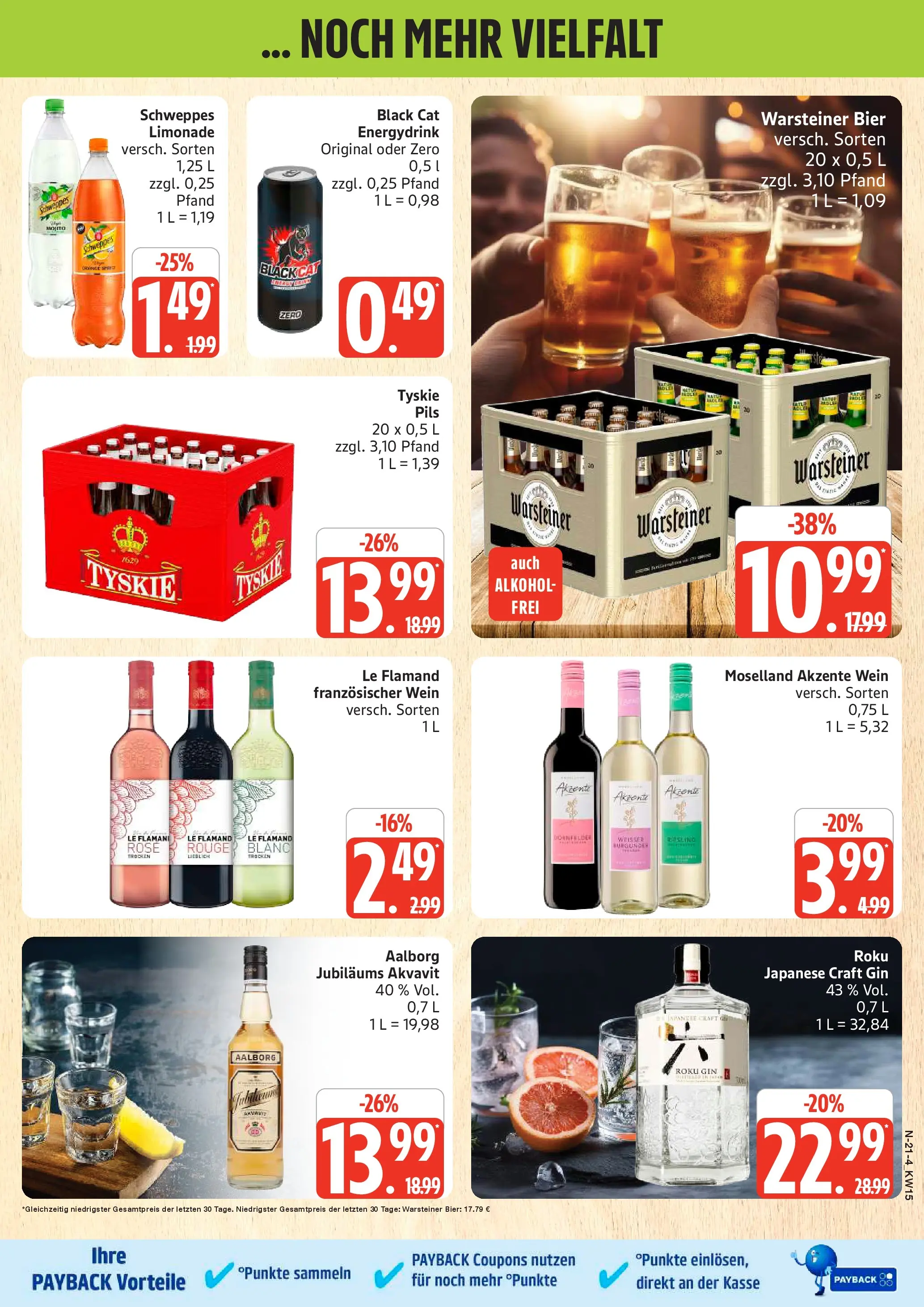 Edeka prospekt Rostock	 (ab 05.04.2026) » Angebote Online | Seite: 21 | Produkte: Bier, Rouge, Wein, Gin