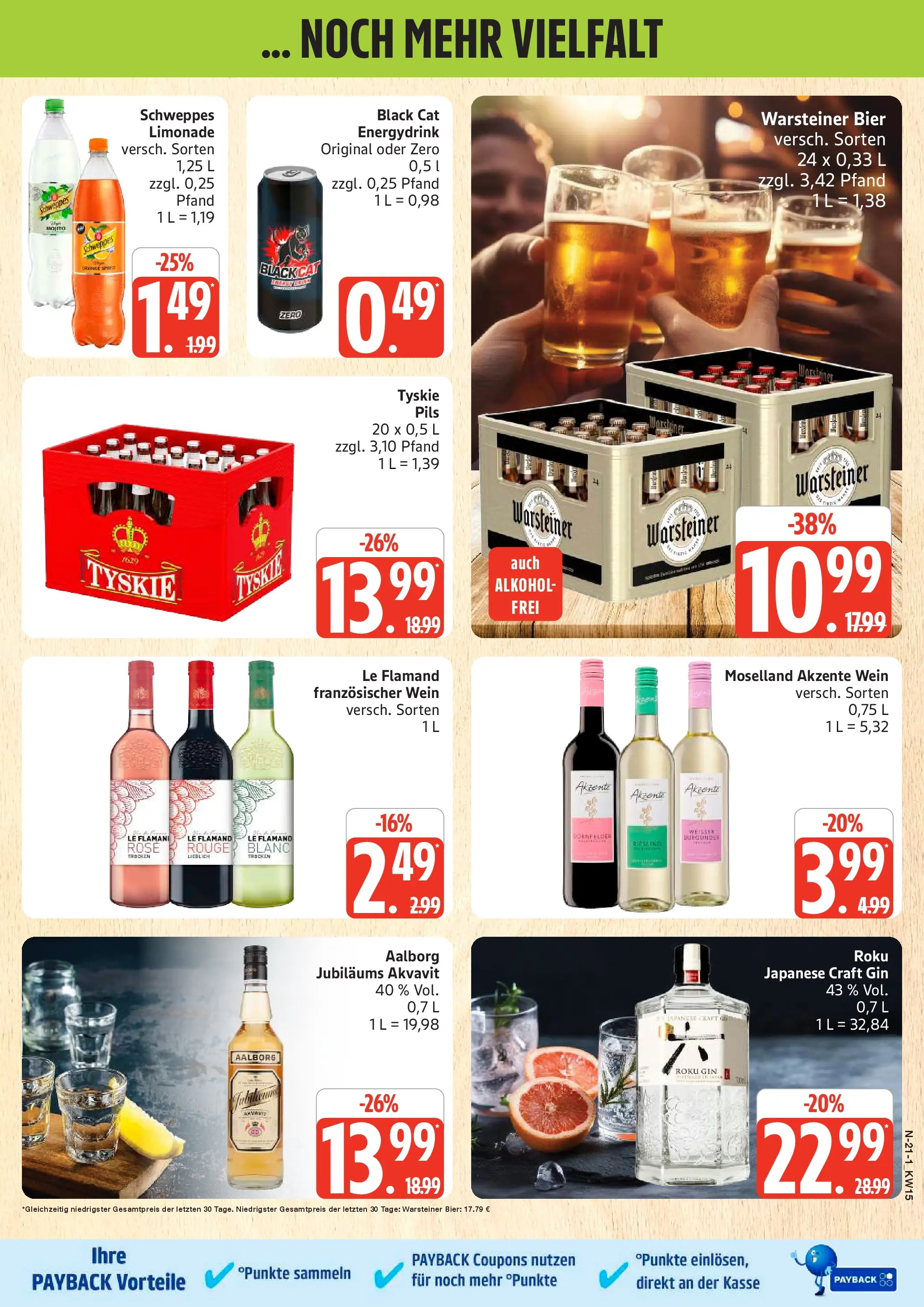 Marktkauf Prospekt Cuxhaven	 (ab 05.04.2026) » Angebote online | Seite: 21 | Produkte: Tyskie, Limonade, Rouge, Wein