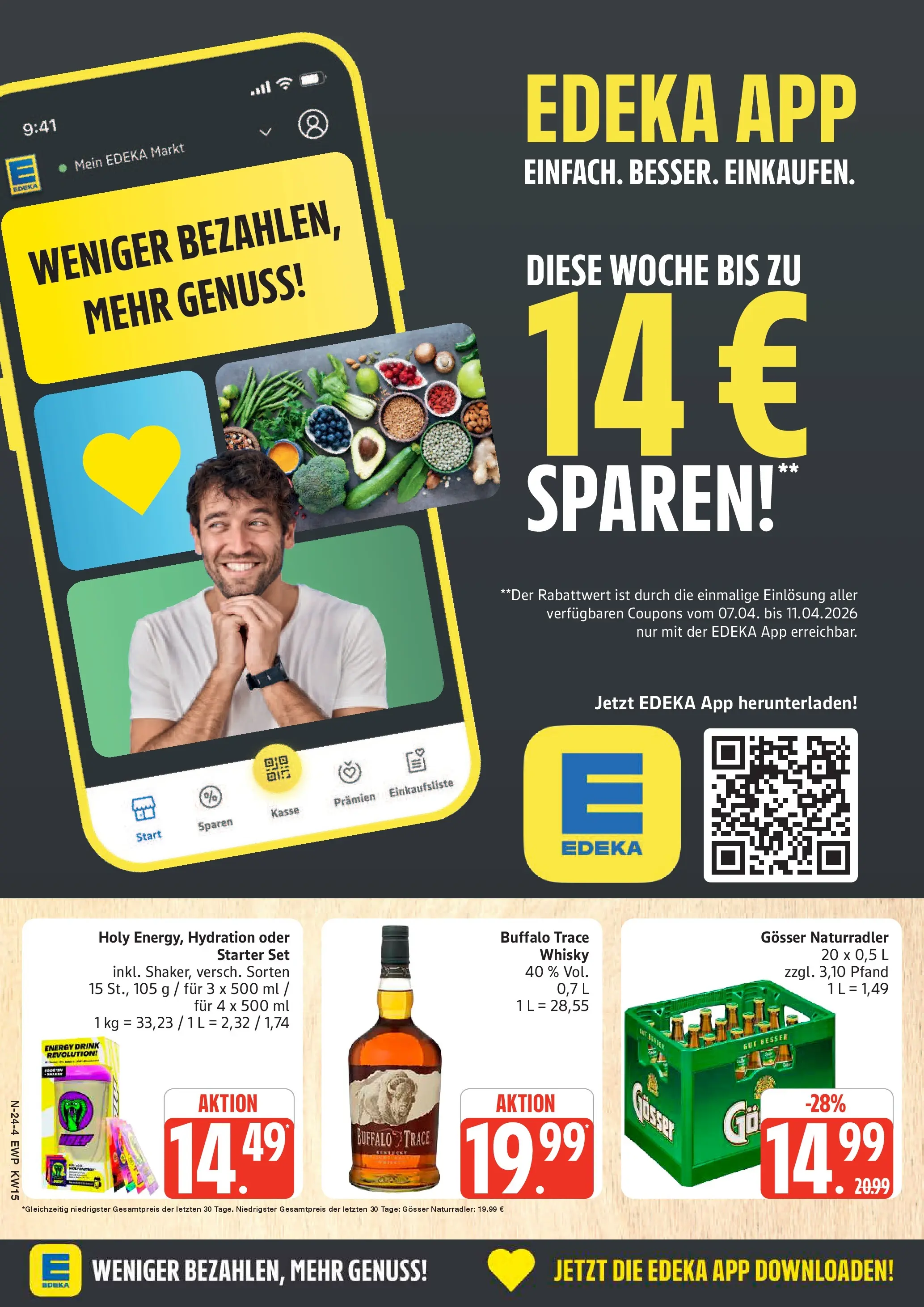 Edeka prospekt Rostock	 (ab 05.04.2026) » Angebote Online | Seite: 24 | Produkte: Whisky, Energy, Whiskey