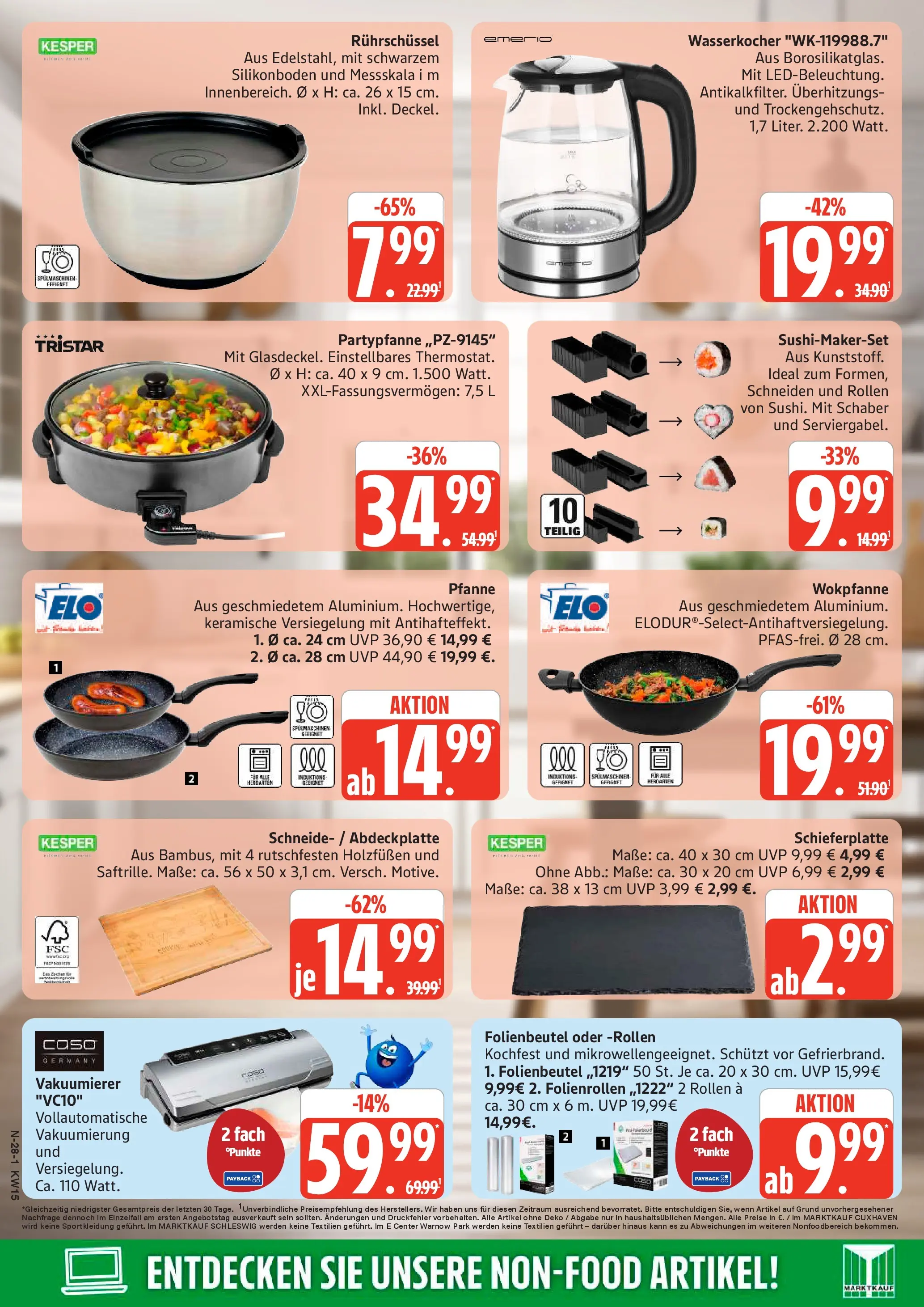 Marktkauf Prospekt Cuxhaven	 (ab 05.04.2026) » Angebote online | Seite: 28 | Produkte: Wasserkocher, Vakuumierer