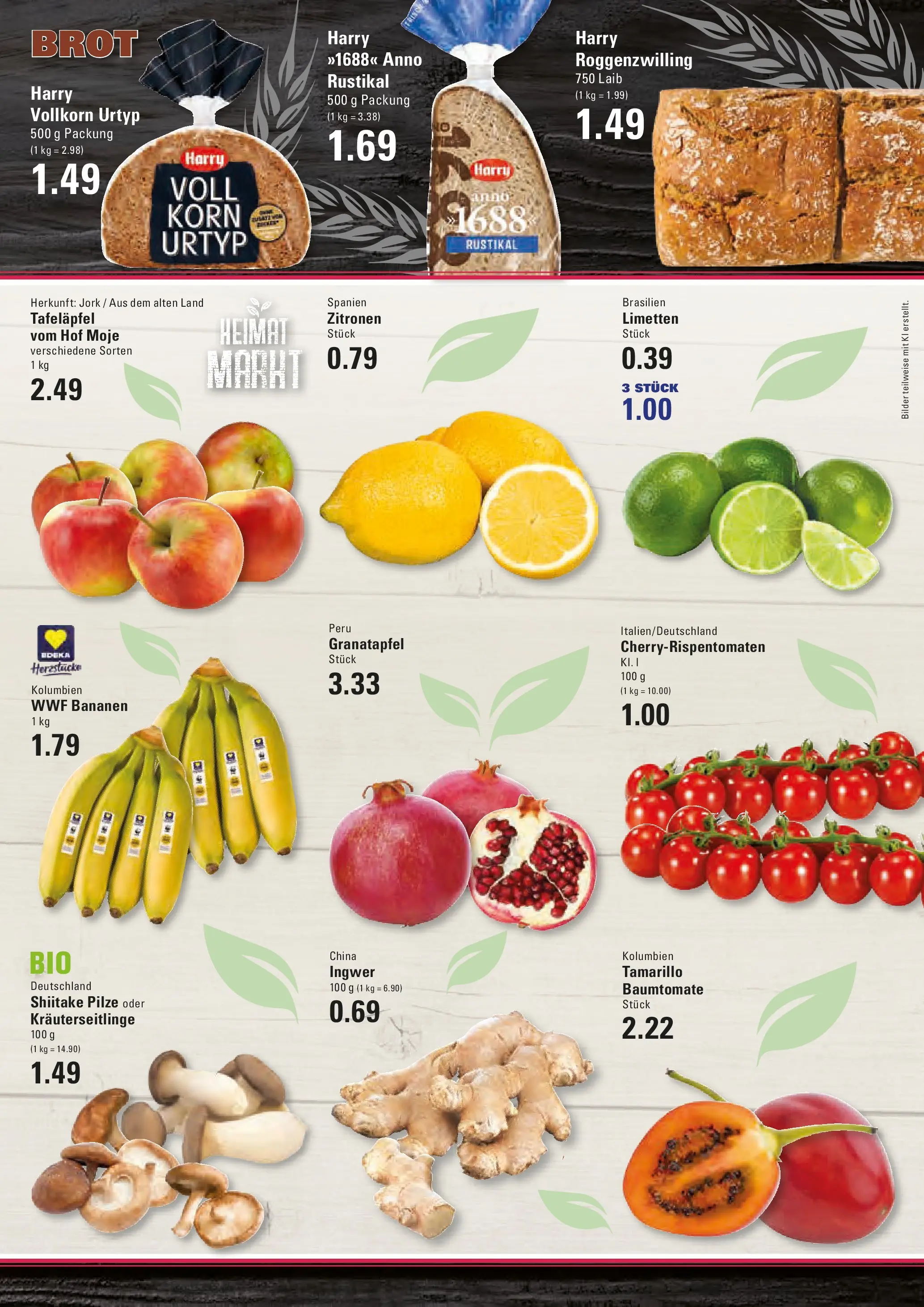 Edeka prospekt Stade	 (ab 05.04.2026) » Angebote Online | Seite: 3 | Produkte: Granatapfel, Limetten, Bananen, Brot