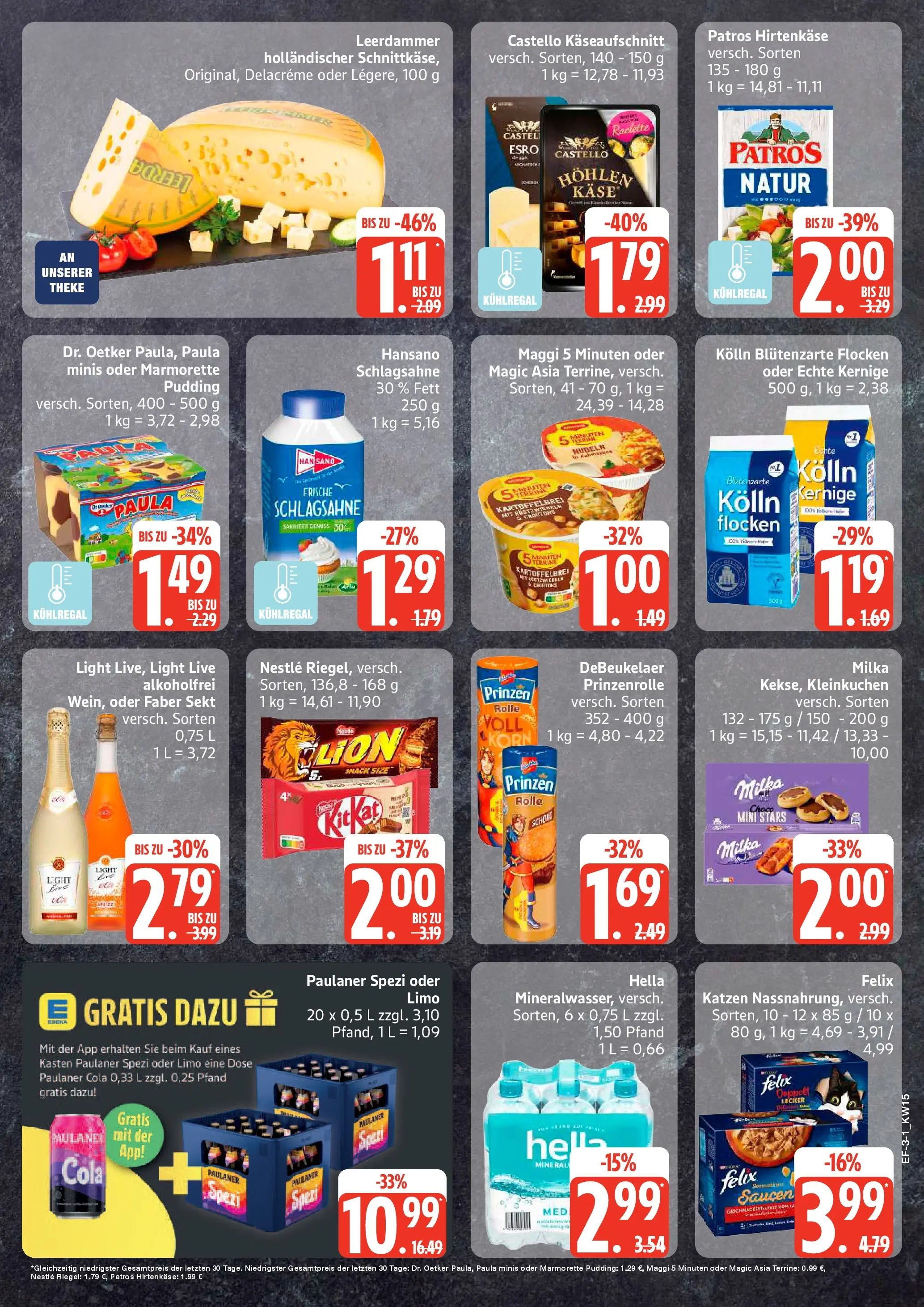Edeka prospekt Hamburg	 (ab 05.04.2026) » Angebote Online | Seite: 3 | Produkte: Feta, Hella, Nudeln, Paulaner