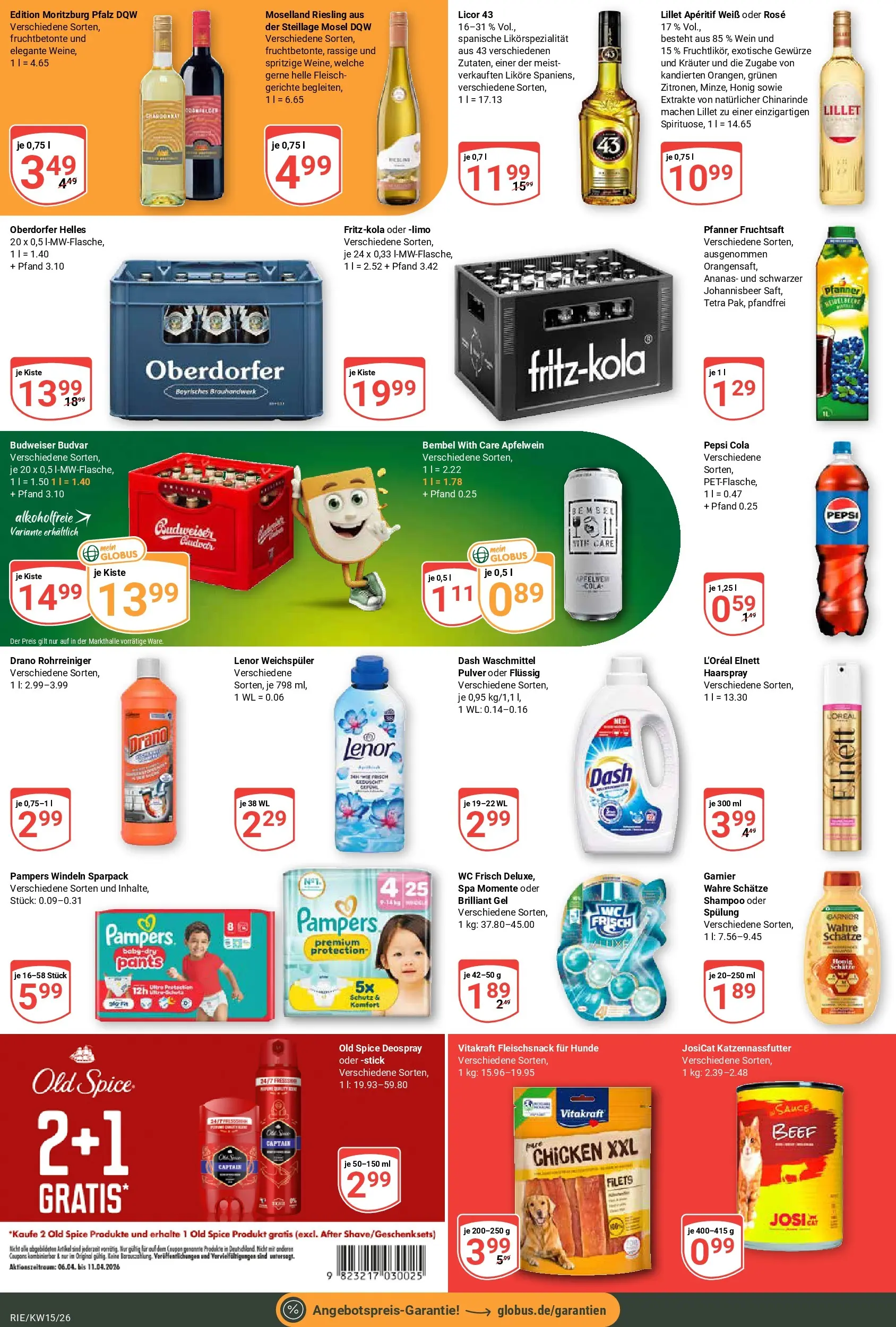 Globus prospekt Bochum-Riemke	 (ab 07.04.2026) » Angebote online | Seite: 3 | Produkte: Shampoo, Pepsi, Fruchtsaft, Fleisch