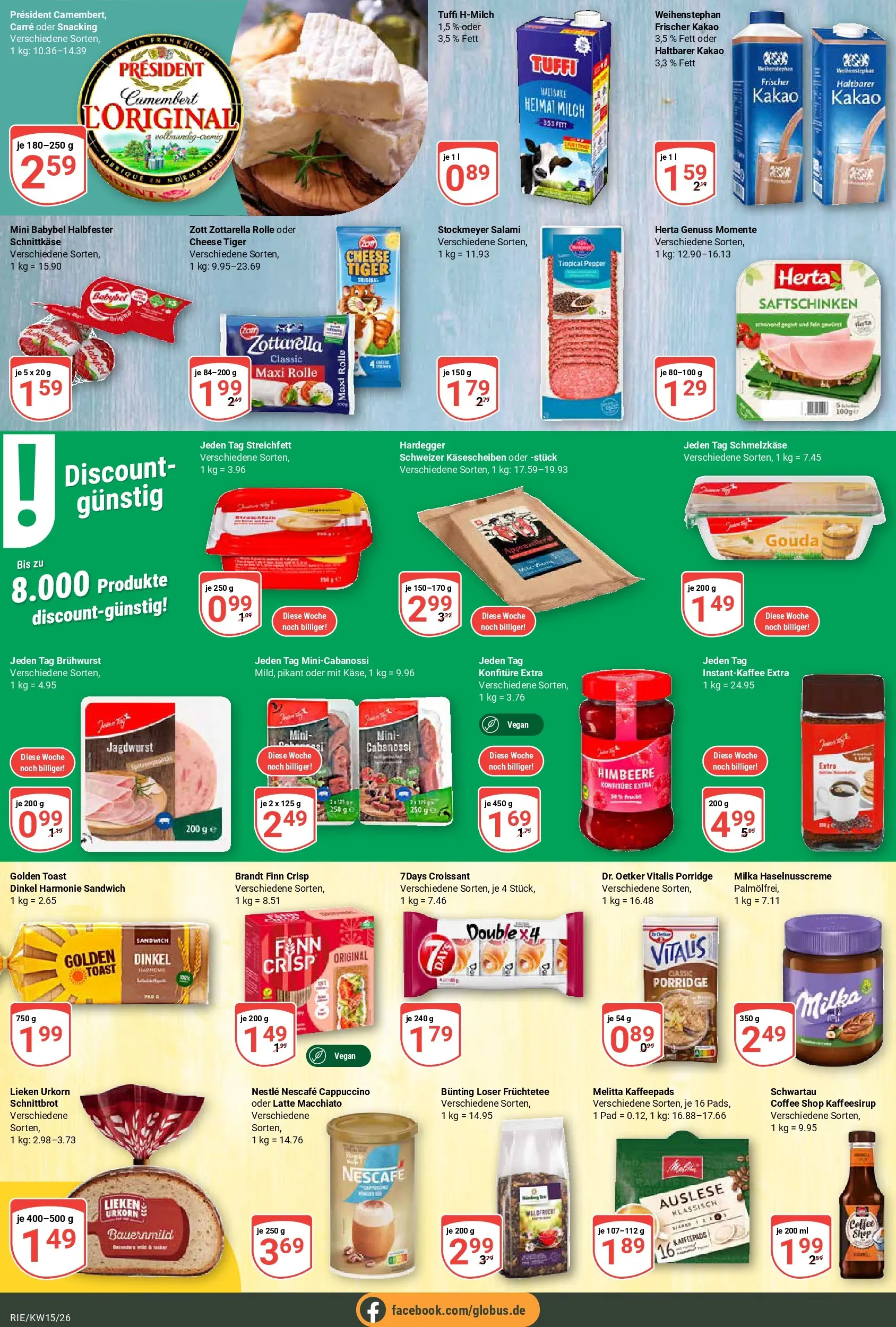 Globus prospekt Bochum-Riemke	 (ab 07.04.2026) » Angebote online | Seite: 10 | Produkte: Kaffeepads, Milch, Toast, Milka