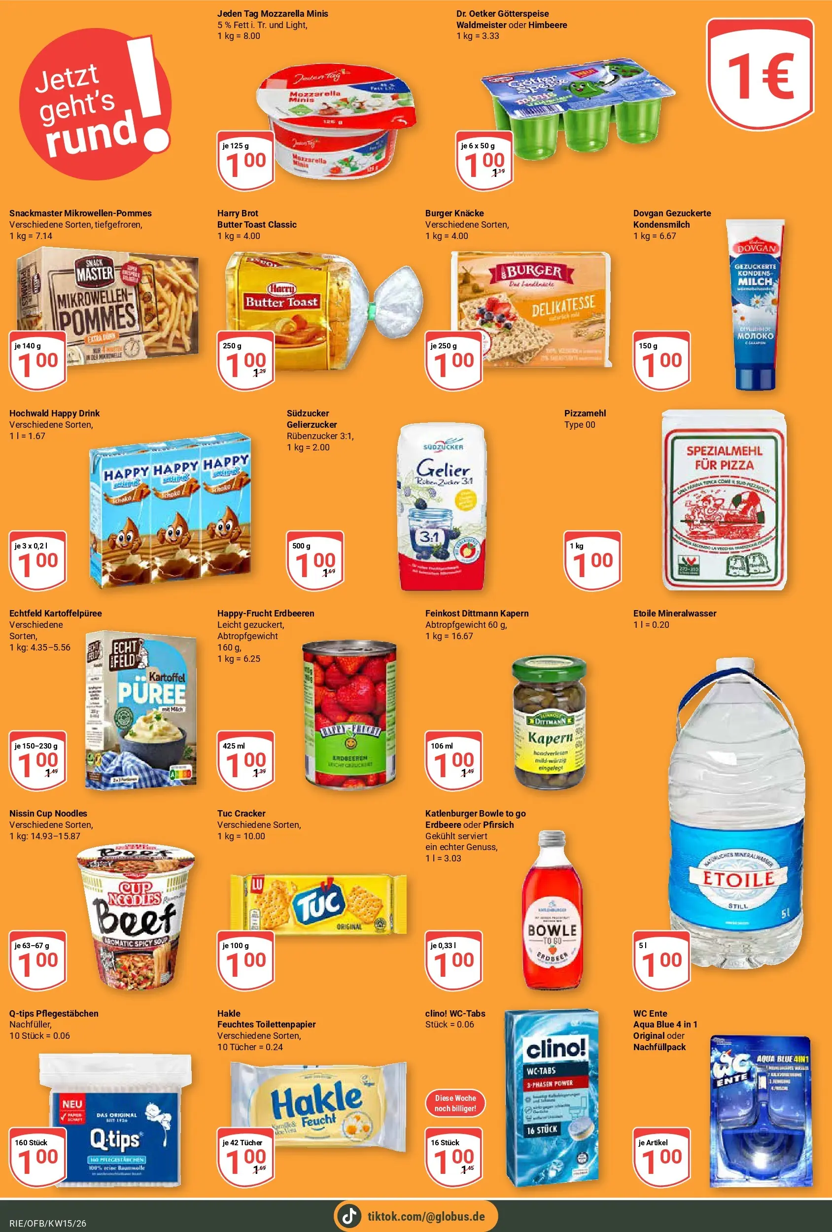 Globus prospekt Bochum-Riemke	 (ab 07.04.2026) » Angebote online | Seite: 11 | Produkte: Burger, Zucker, Erdbeeren, Toilettenpapier