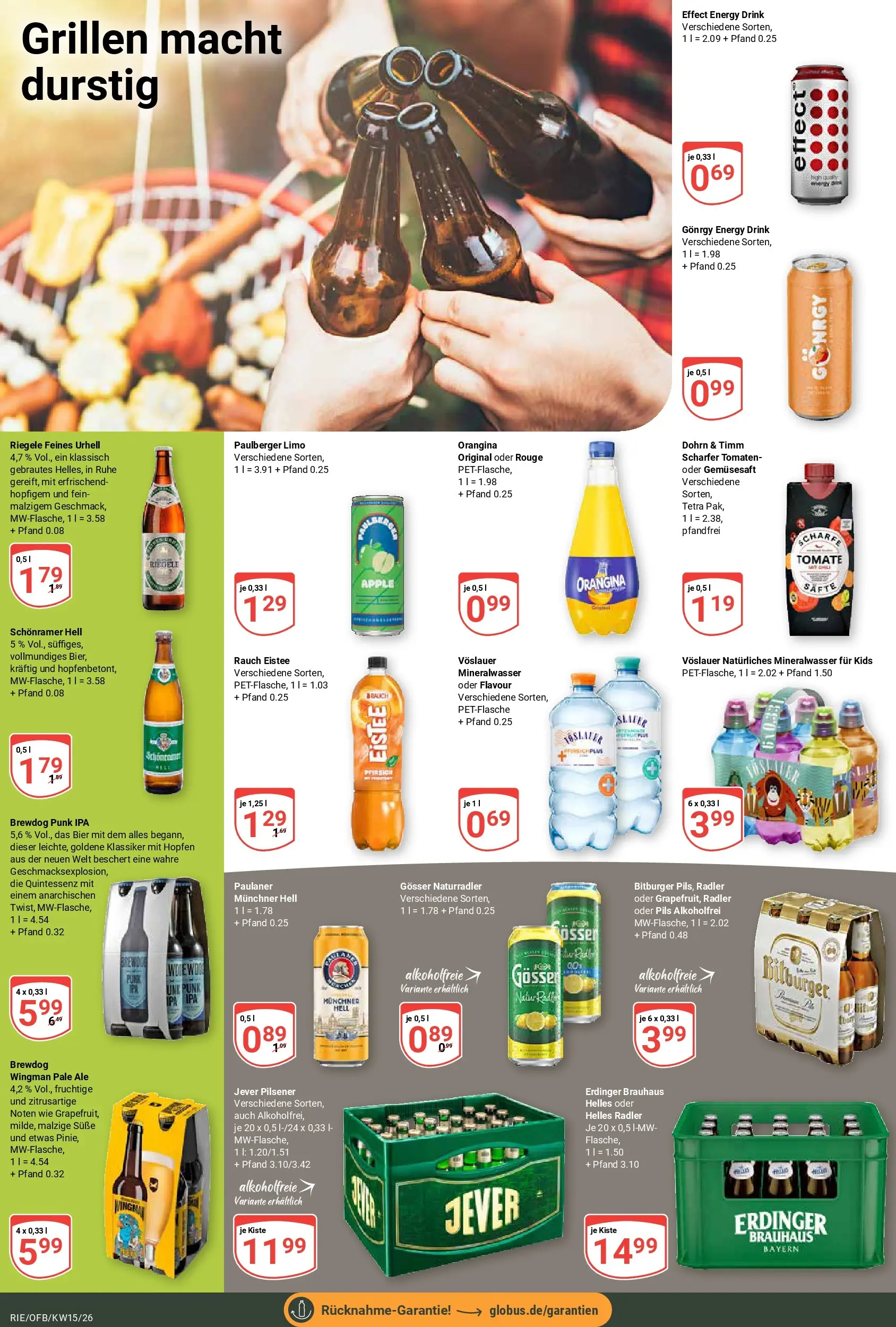Globus prospekt Bochum-Riemke	 (ab 07.04.2026) » Angebote online | Seite: 15 | Produkte: Erdinger, Energy, Rouge, Apple