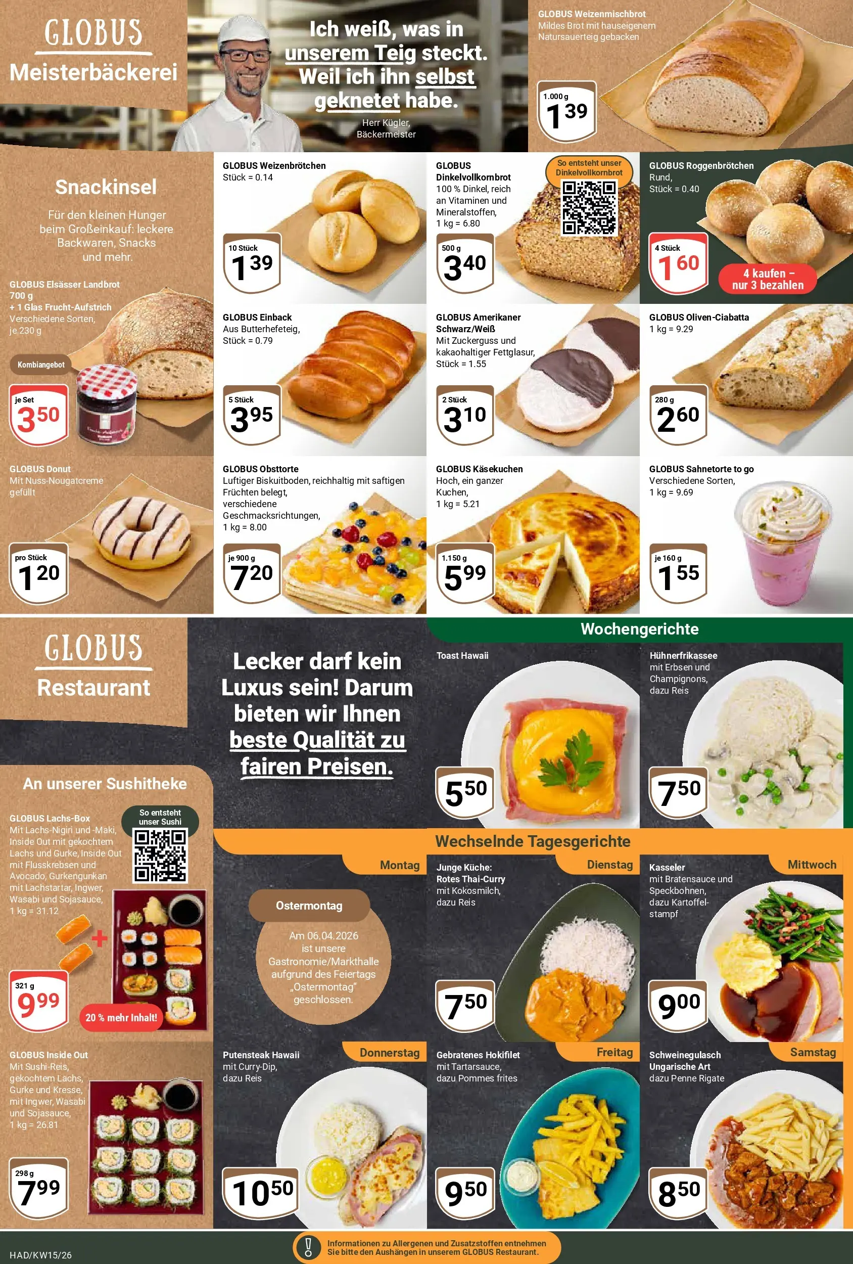 Globus prospekt Halle (saale)	 (ab 07.04.2026) » Angebote online | Seite: 5 | Produkte: Küche, Lachs, Reis, Erbsen