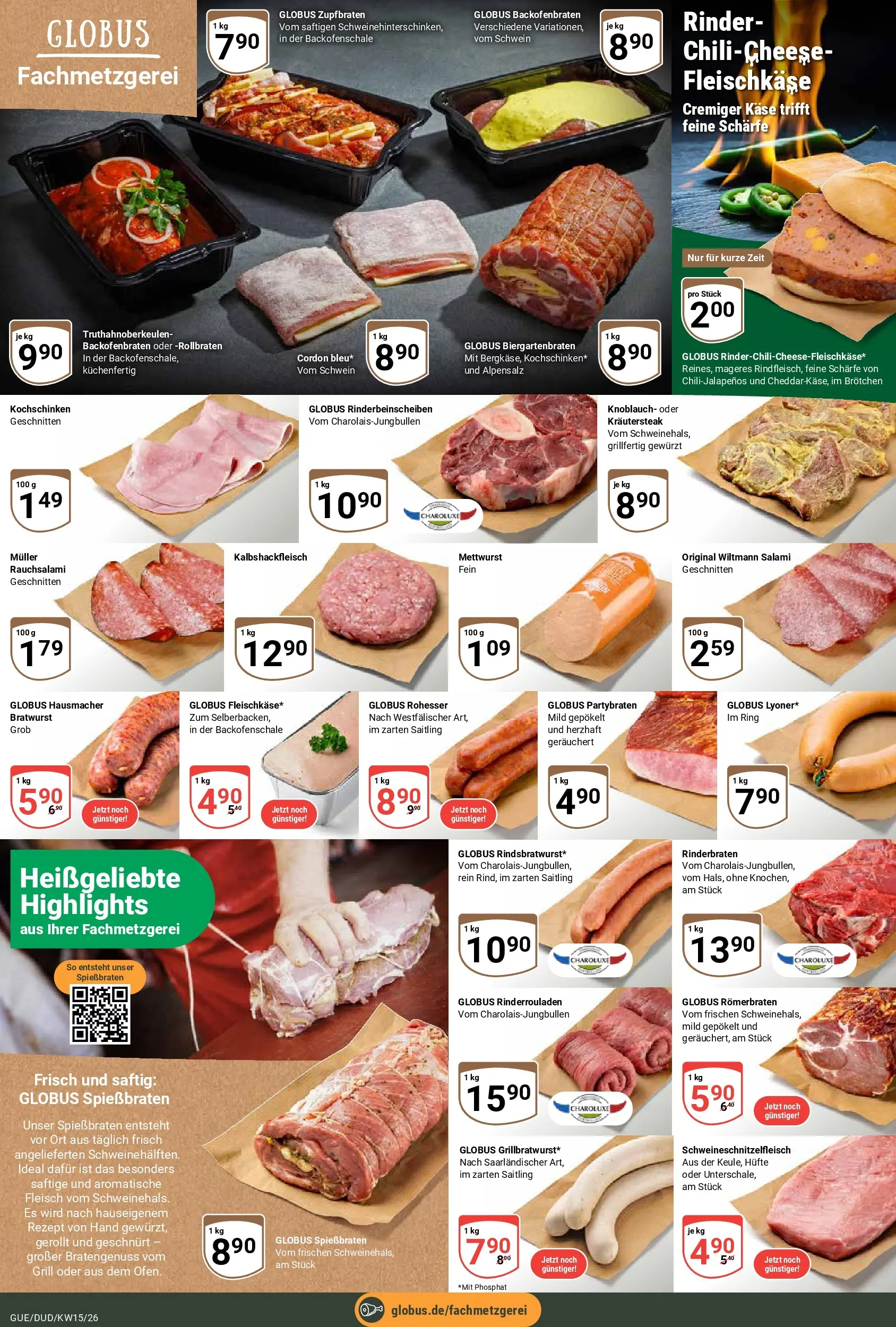 Globus prospekt Saarbrücken-Güdingen	 (ab 07.04.2026) » Angebote online | Seite: 6 | Produkte: Grill, Käse, Knoblauch, Fleisch