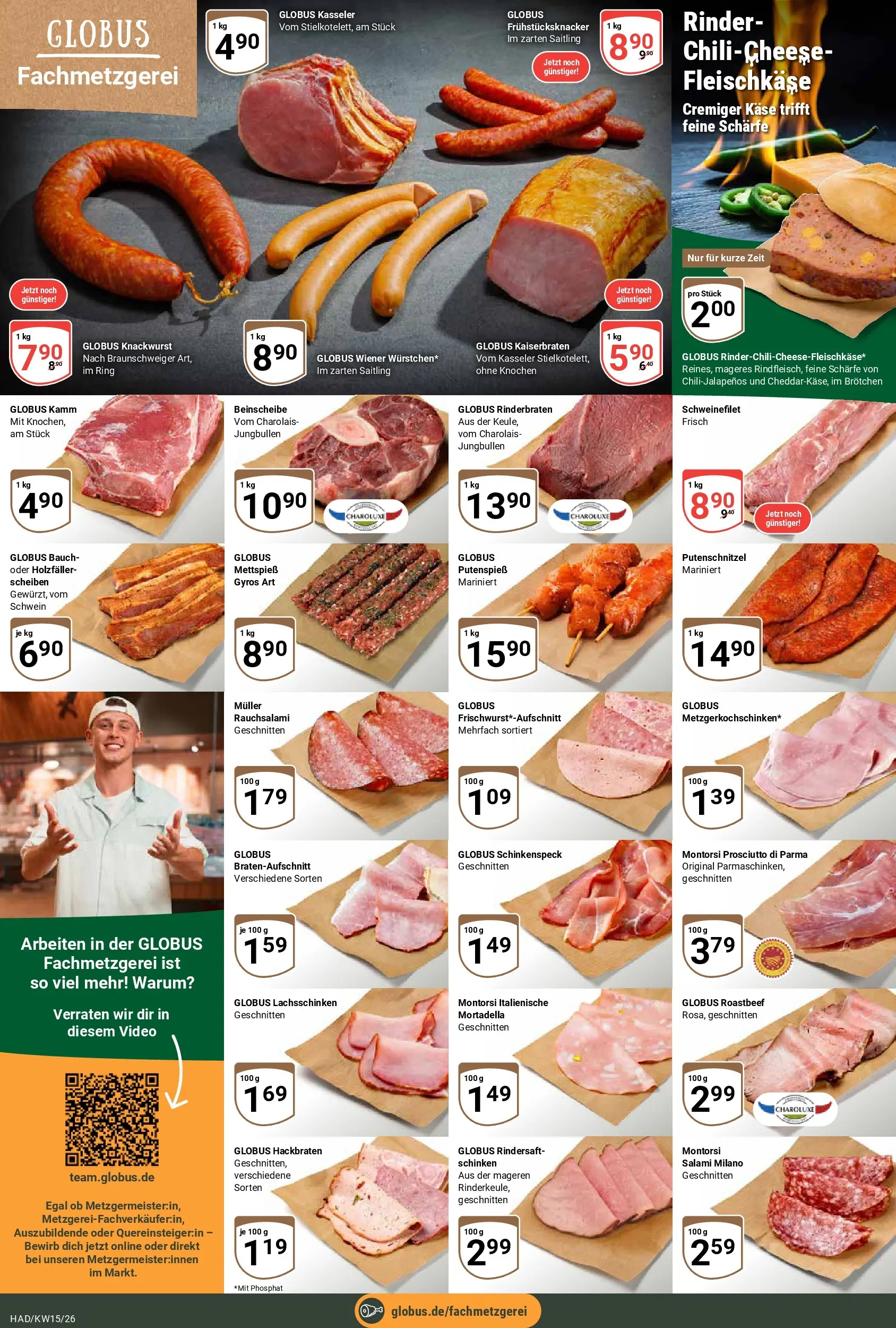 Globus prospekt Halle (saale)	 (ab 07.04.2026) » Angebote online | Seite: 6 | Produkte: Käse, Gyros, Salami, Video