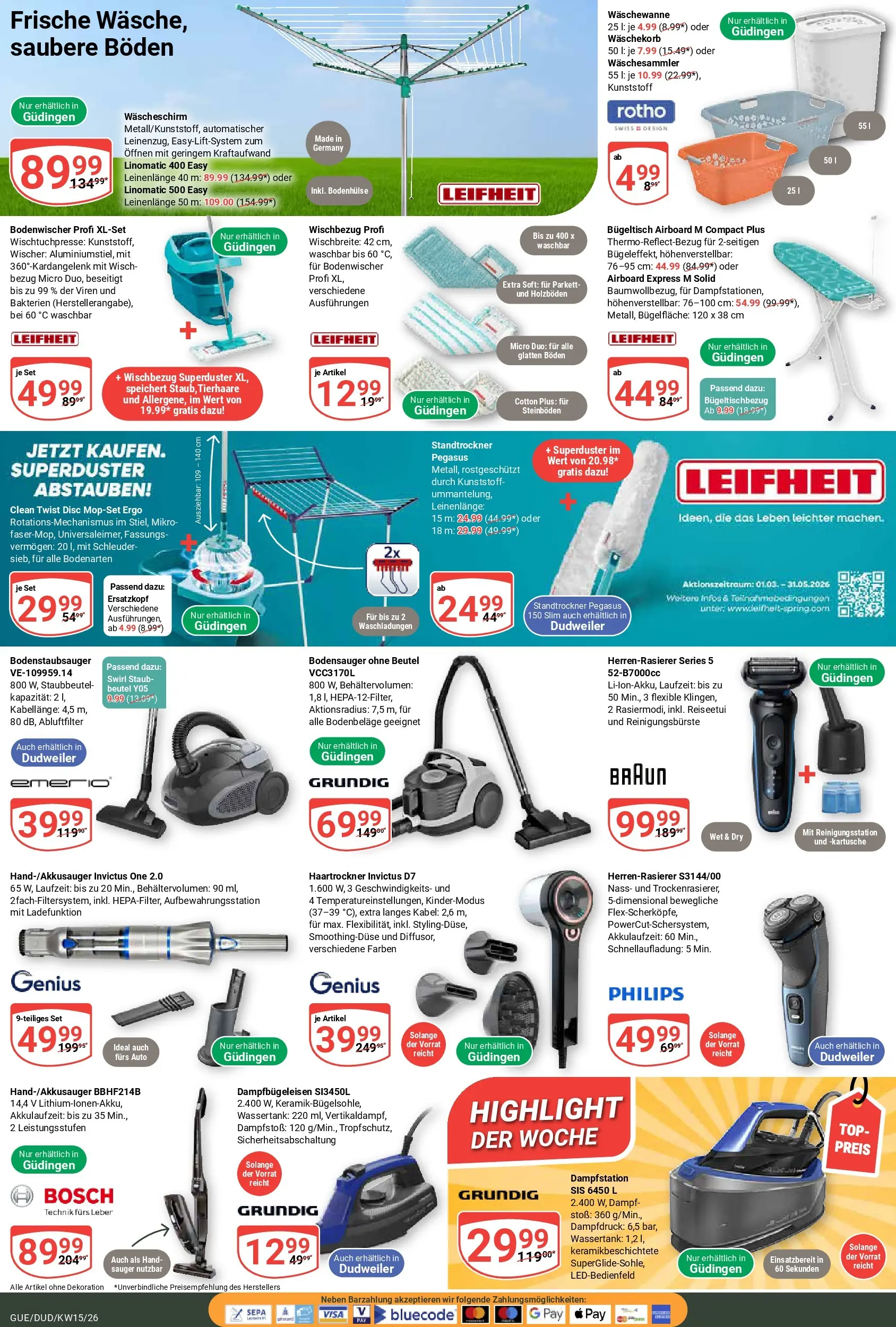 Globus prospekt Saarbrücken-Güdingen	 (ab 07.04.2026) » Angebote online | Seite: 20 | Produkte: Kabel, Bosch, Philips, Haartrockner